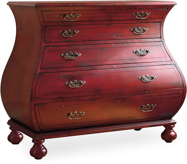 Hooker Furniture Melange Red Bombe Chest 5102-85001