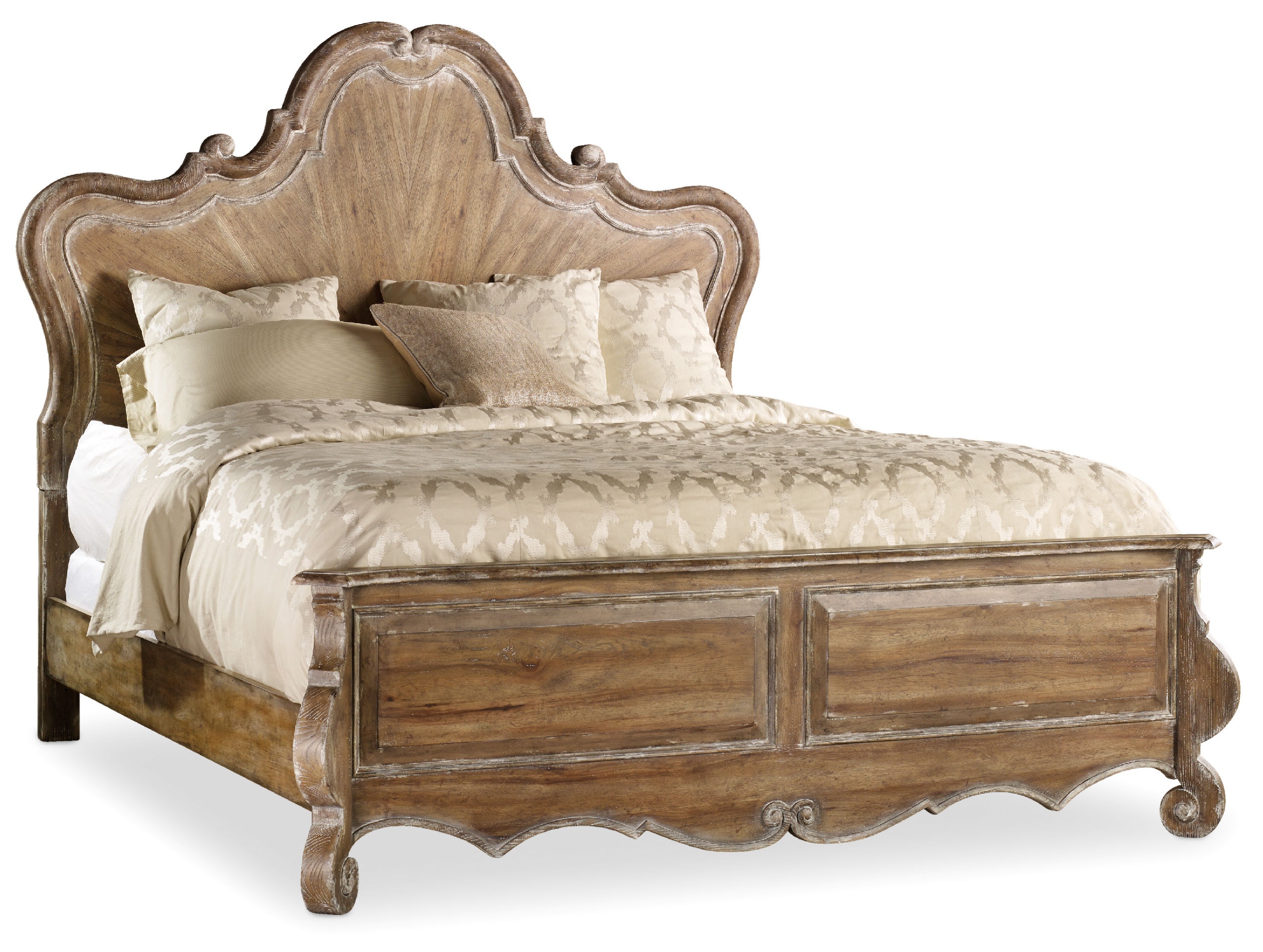 Wood panel on sale king bed