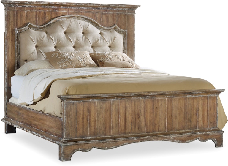 Hooker Furniture Chatelet Chatelet King Upholstered Mantle Panel Bed 5300-90866