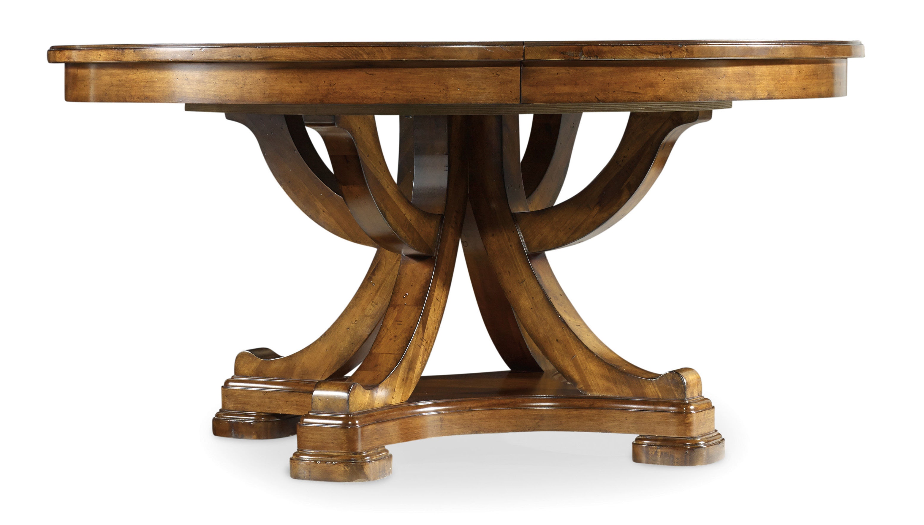 round pedestal dining room table with leaf