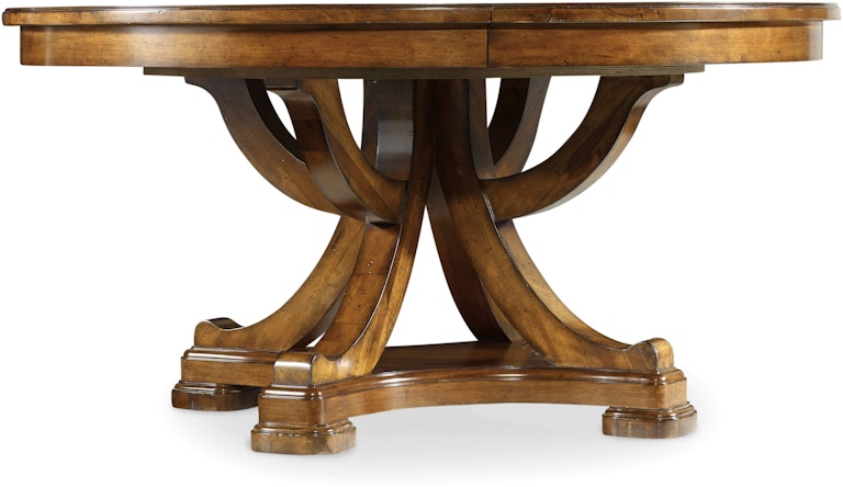 Hooker Furniture Tynecastle Tynecastle Round Pedestal Dining Table with One 18'' Leaf 5323-75206