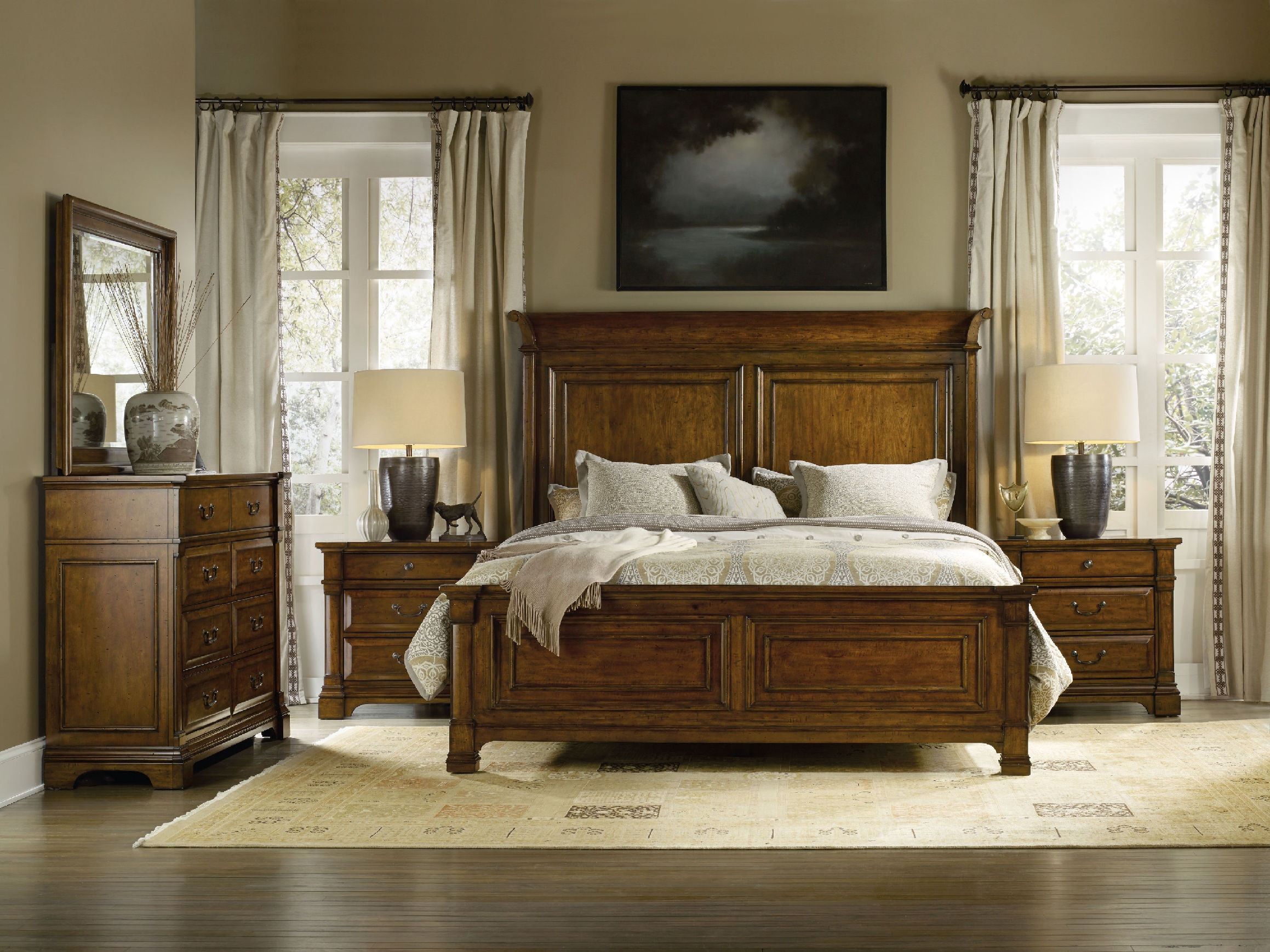 Hooker Furniture Bedroom Tynecastle King Panel Bed 5323