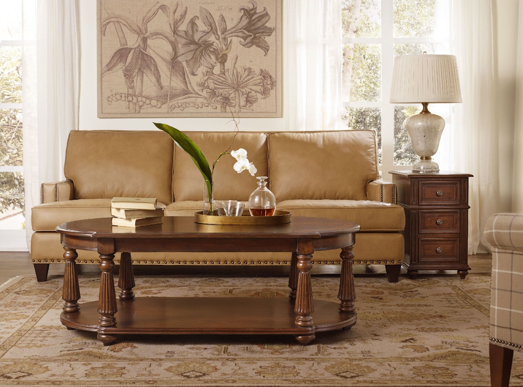 Hooker Furniture Living Room Windward Dart Honey Sofa