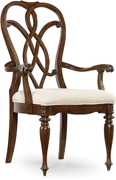 Hooker Furniture Leesburg Leesburg Splatback Arm Chair - 2 per carton/price ea 5381-75300