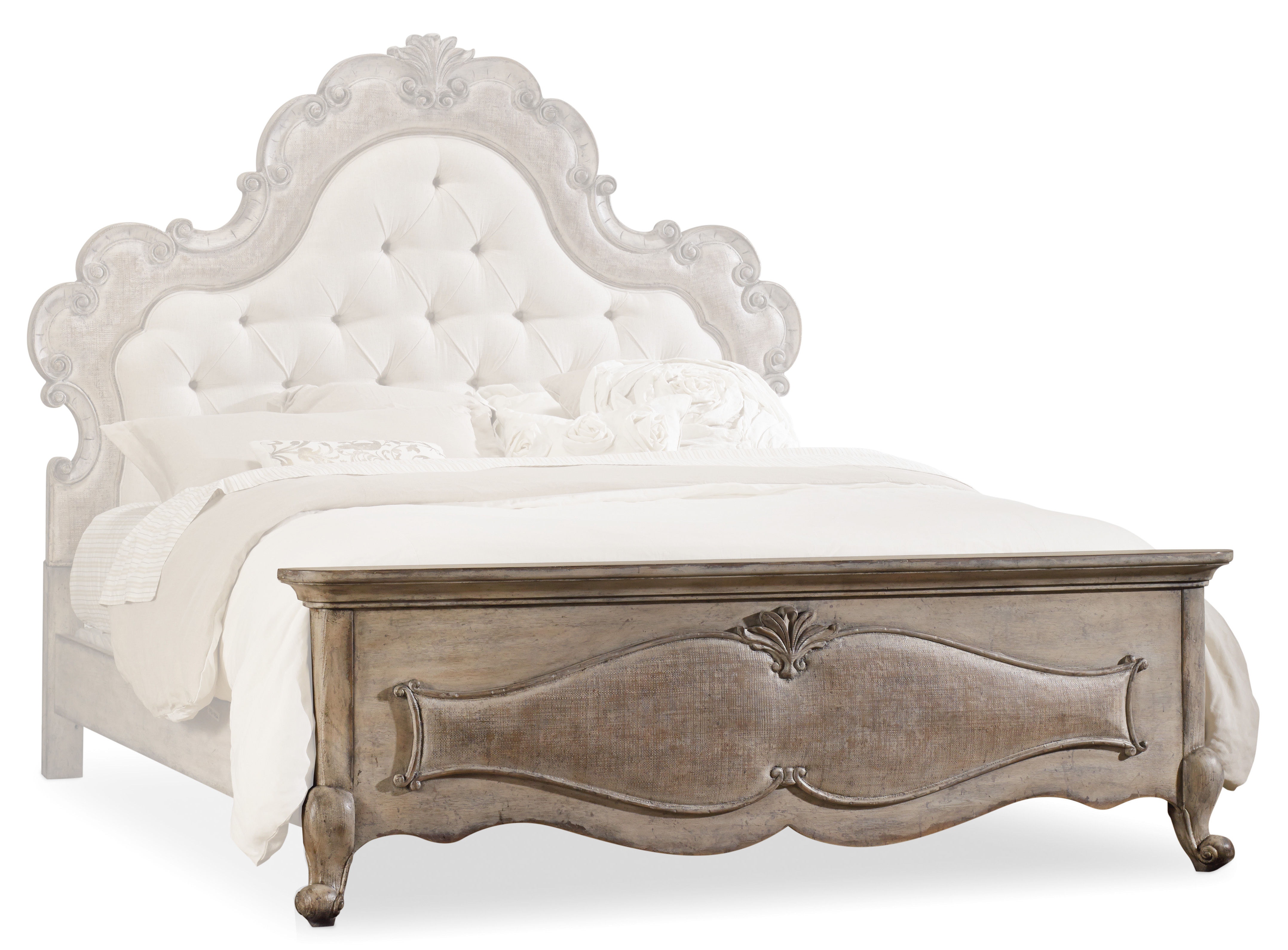 【中古】 Material Sanctuary VeniDomine Hooker Furniture Sanctuary 2 Diamont King Canopy Panel Bed