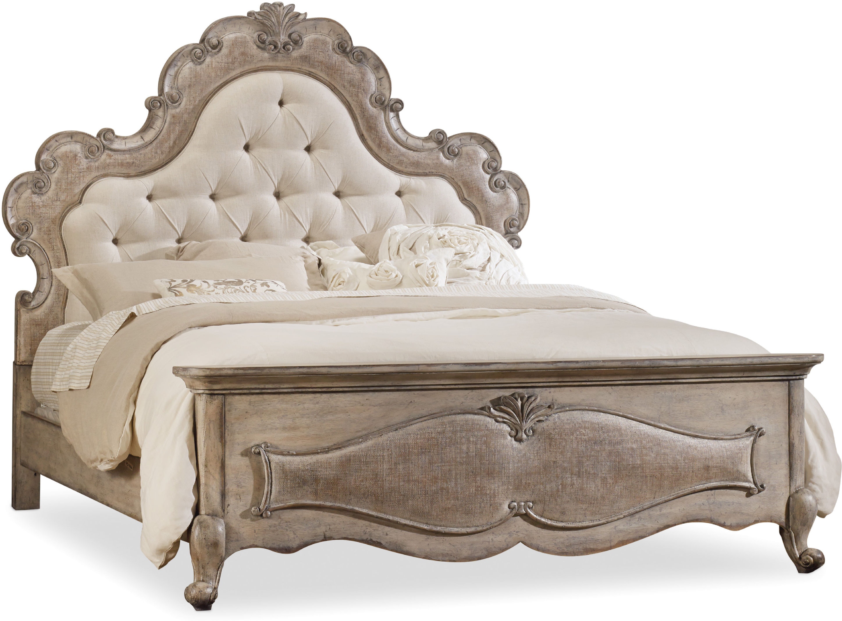 Hooker Furniture Bedroom Chatelet King Upholstered Panel Bed