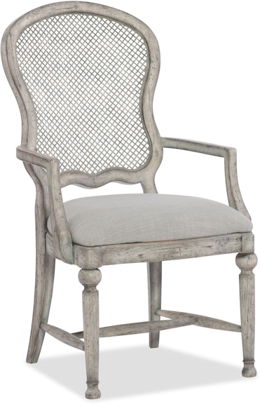 Hooker Furniture Boheme Boheme Gaston Metal Back Arm Chair 5750-75401-LTWD