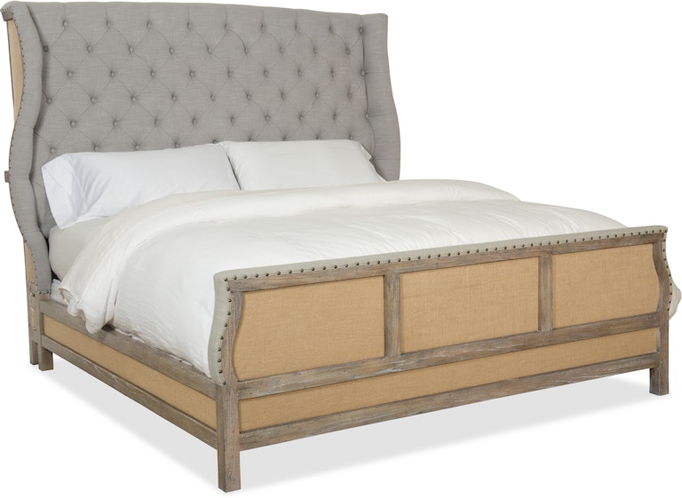Hooker Furniture Boheme Boheme Bon Vivant De-Constructed California King Uph Bed 5750-90160-MWD