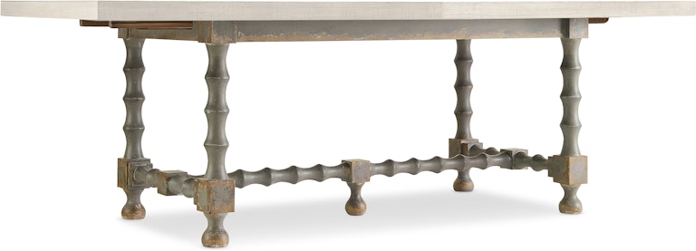 Hooker Furniture Ciao Bella 84in Trestle Table Base- Gray 5805-75200B-95 at Woodstock Furniture & Mattress Outlet