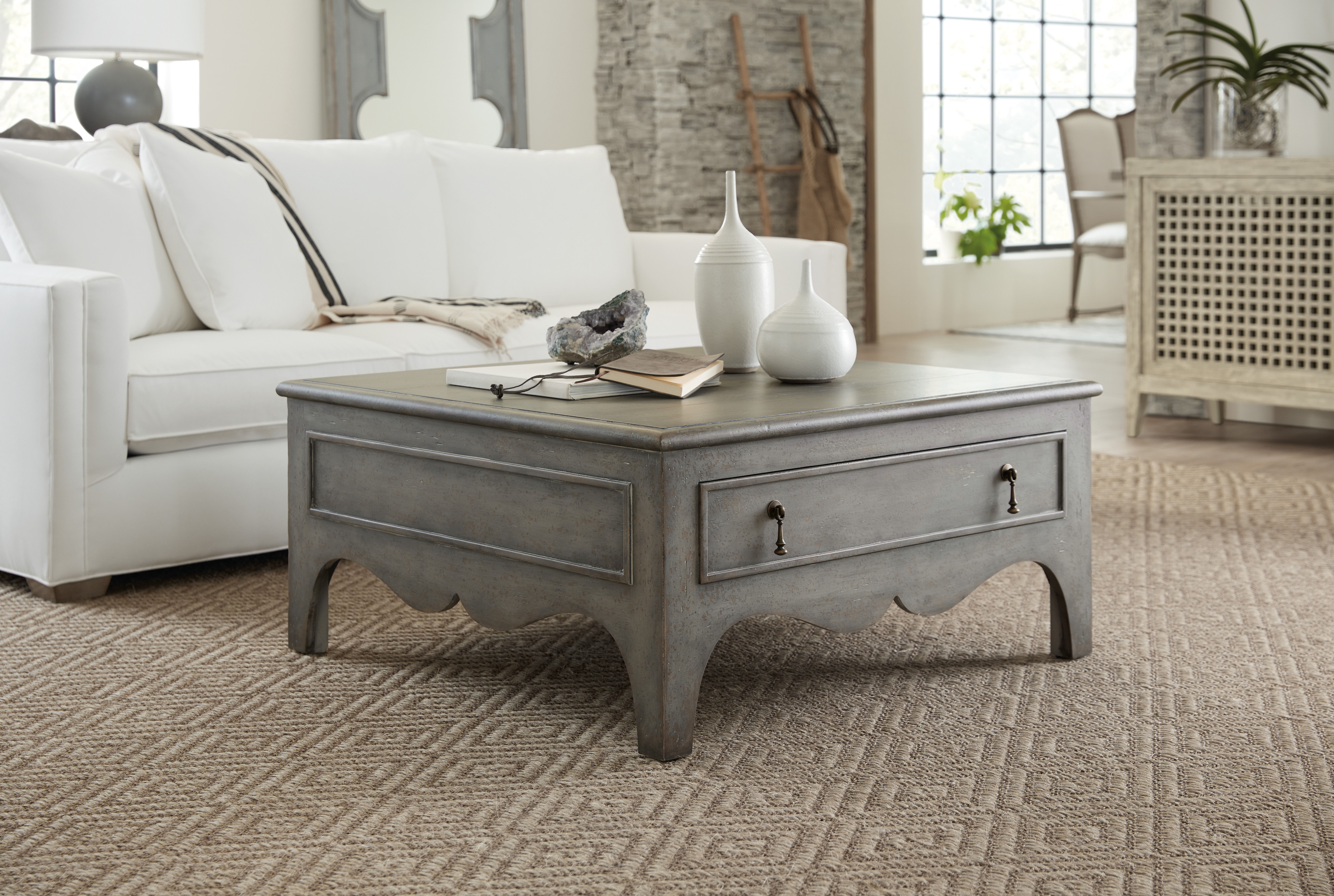 hooker furniture square coffee table