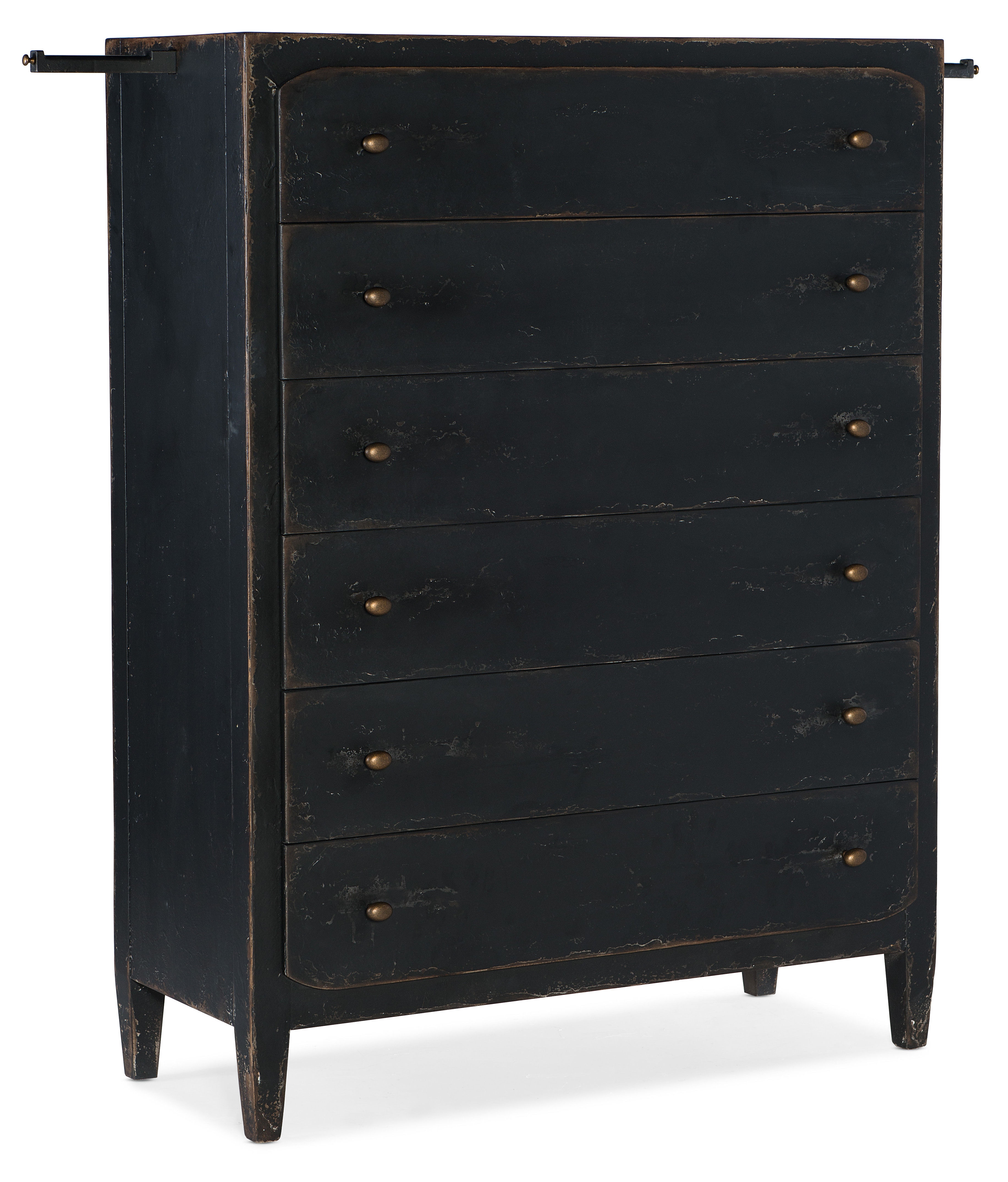 Hooker Furniture Bedroom Ciao Bella Six-Drawer Chest- Black 5805 