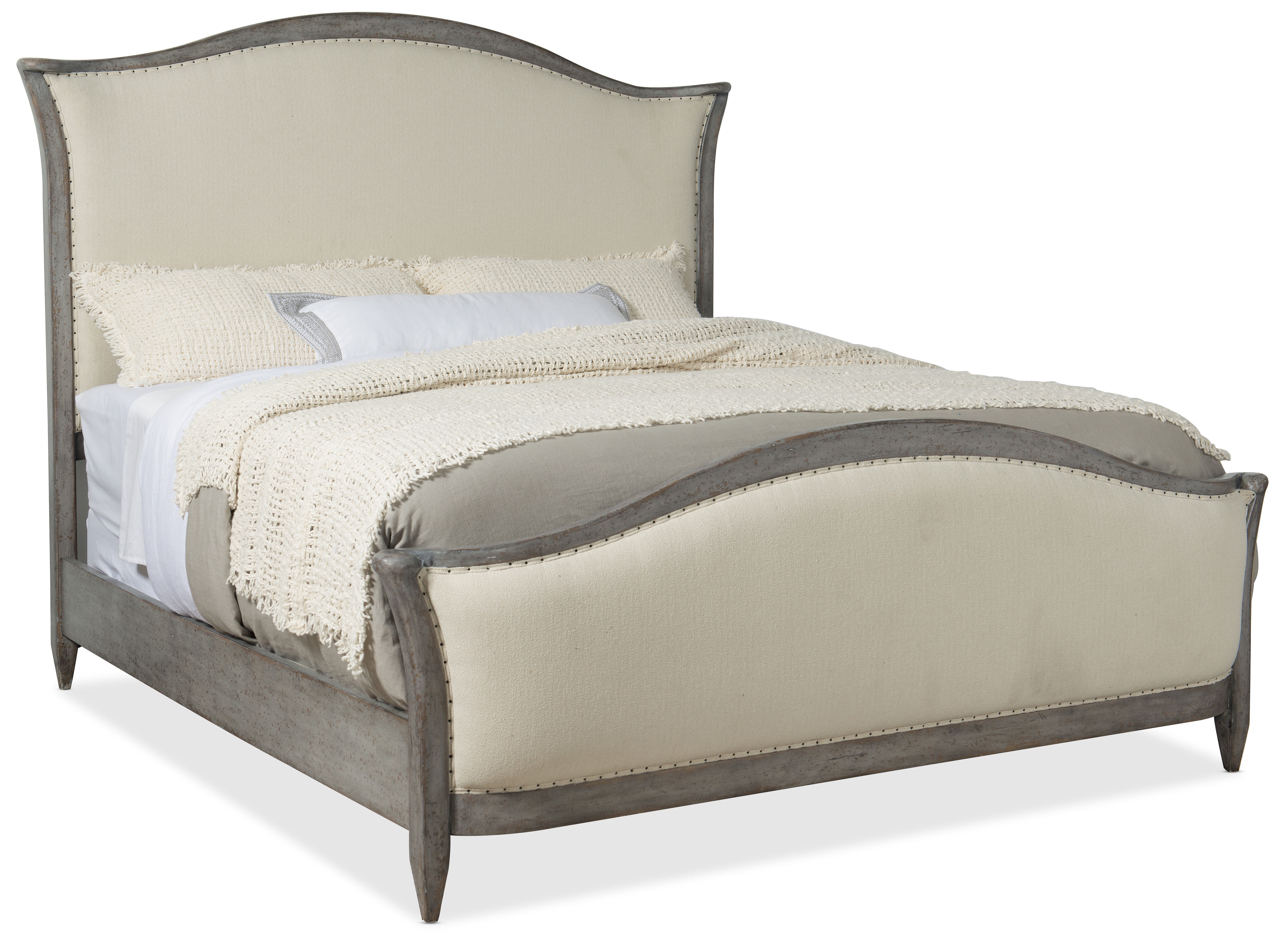 Hooker Furniture Bedroom Ciao Bella King Upholstered Bed- Speckled 