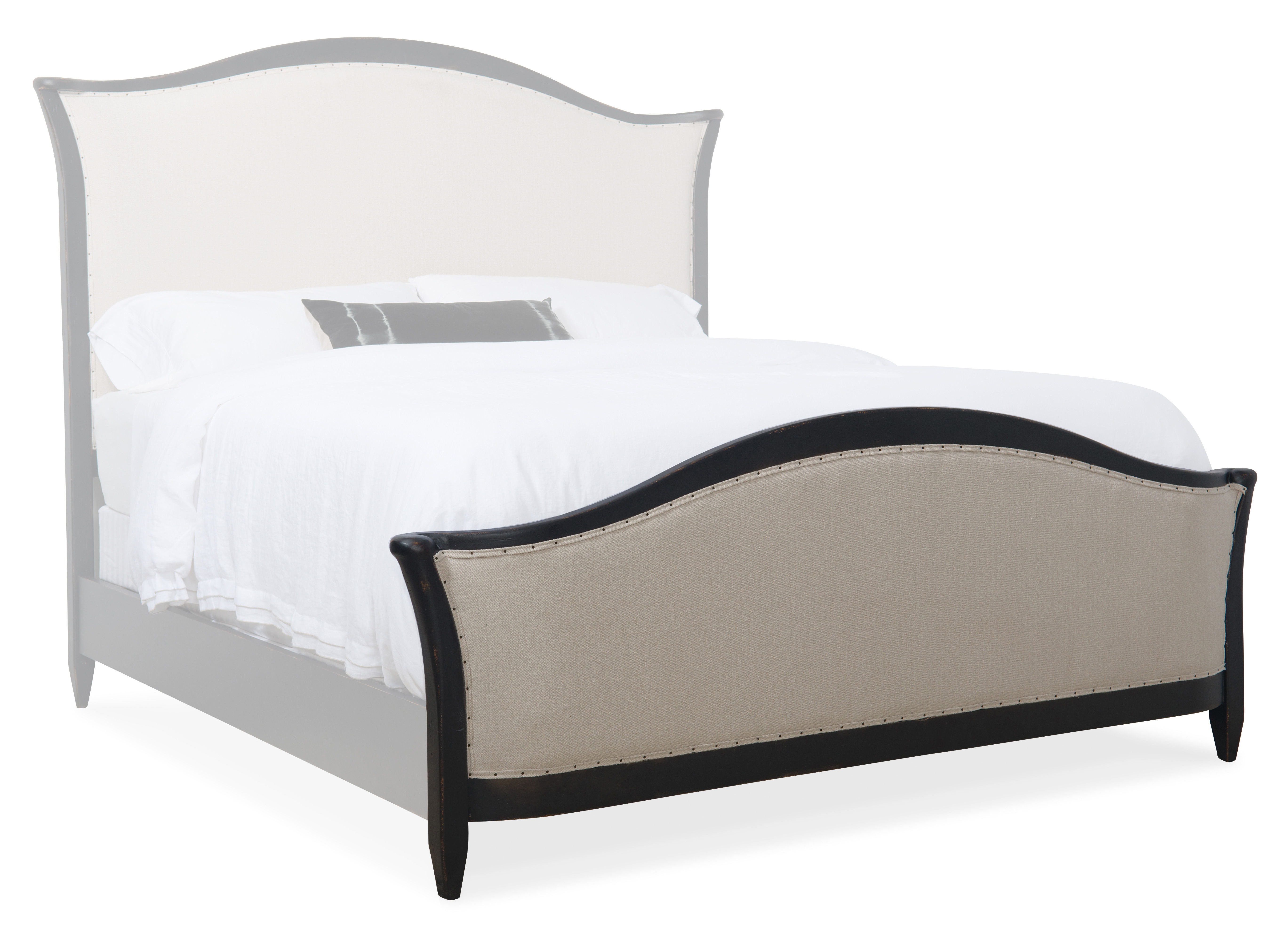 Hooker Furniture Bedroom Ciao Bella King Upholstered Bed- Black 