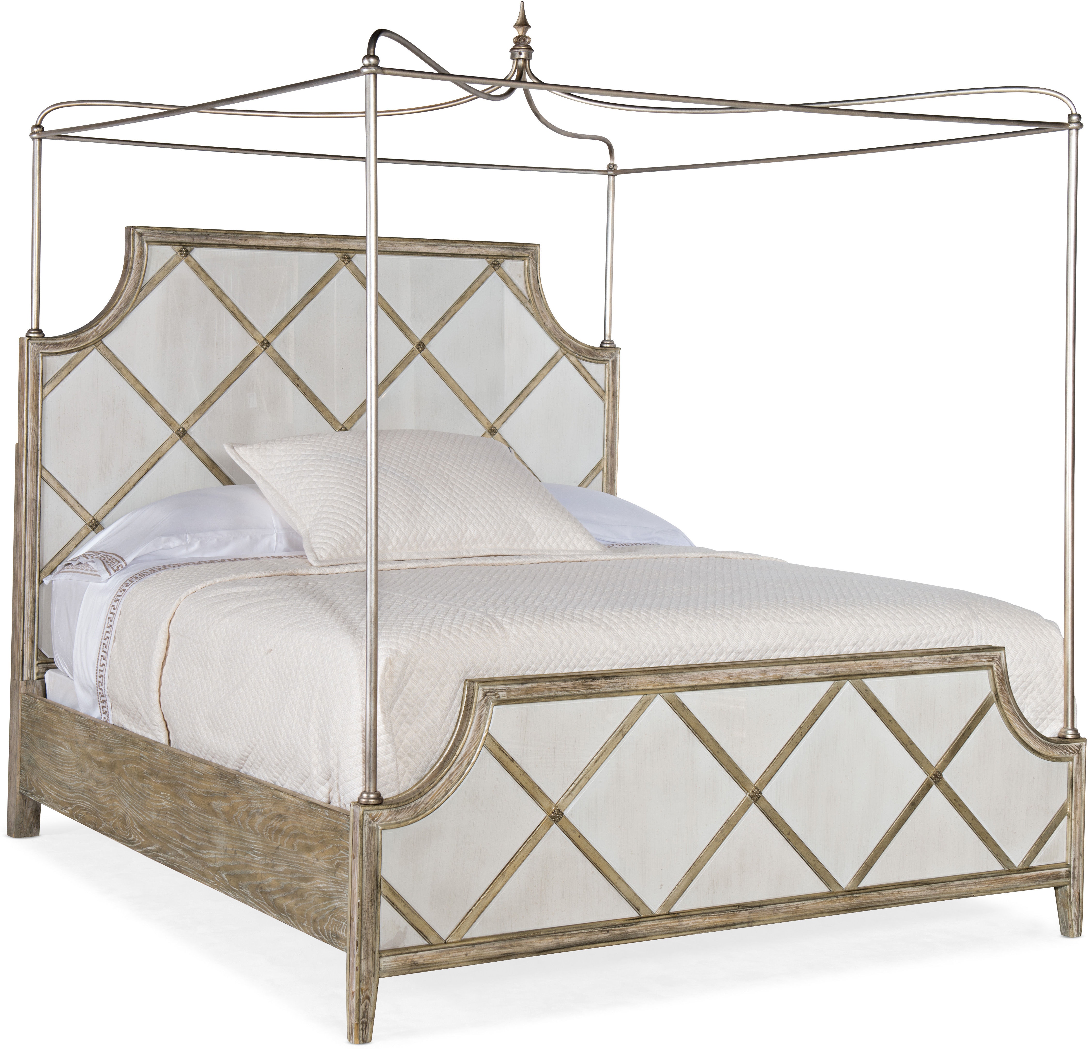 Hooker Furniture Diamont California King Canopy Panel Bed