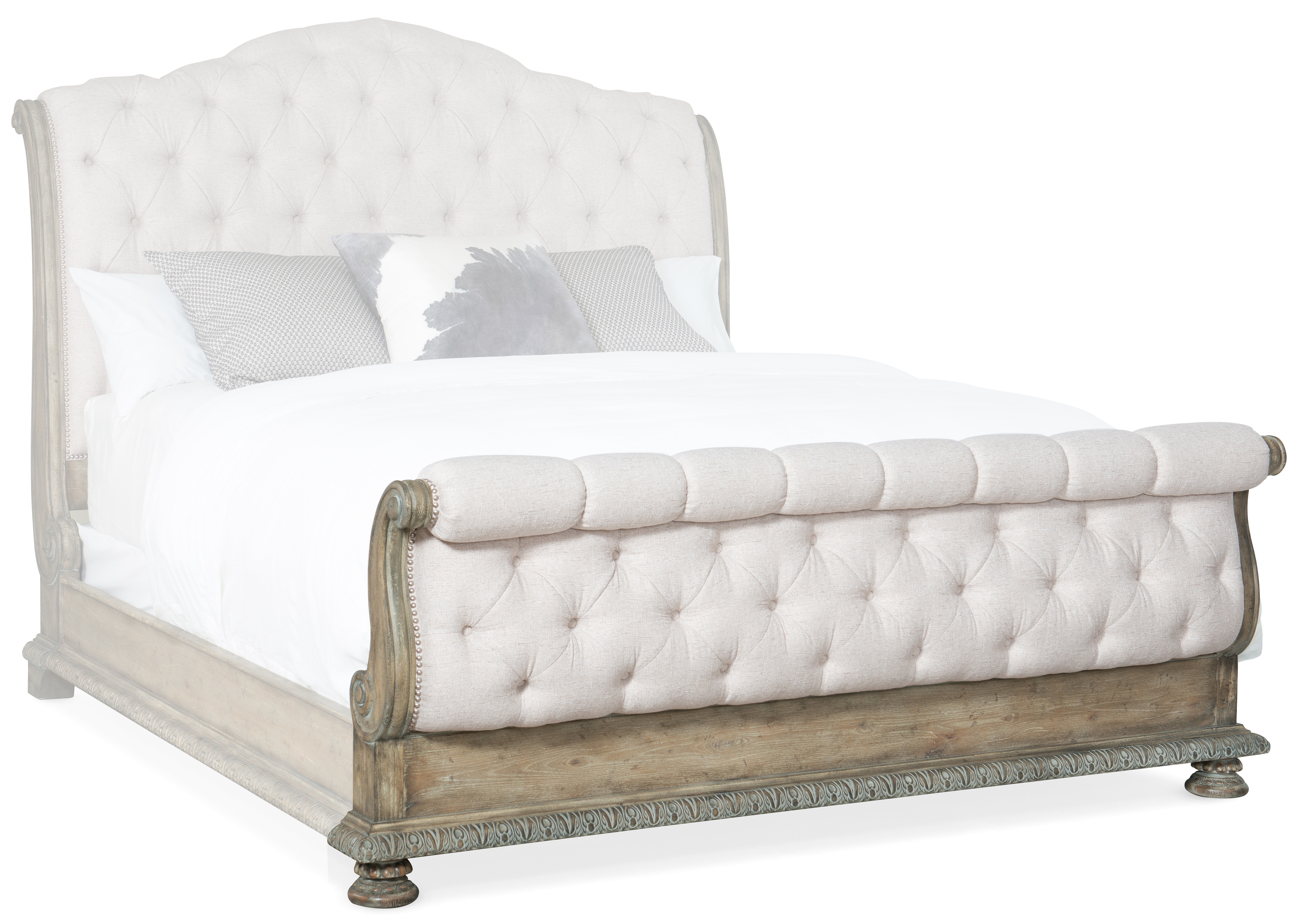 Upholstered tufted 2024 king bed