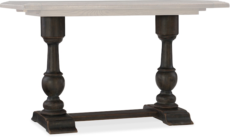 Hooker Furniture Hill Country Balcones 60in Friendship Table Base 5960-75206B-BLK