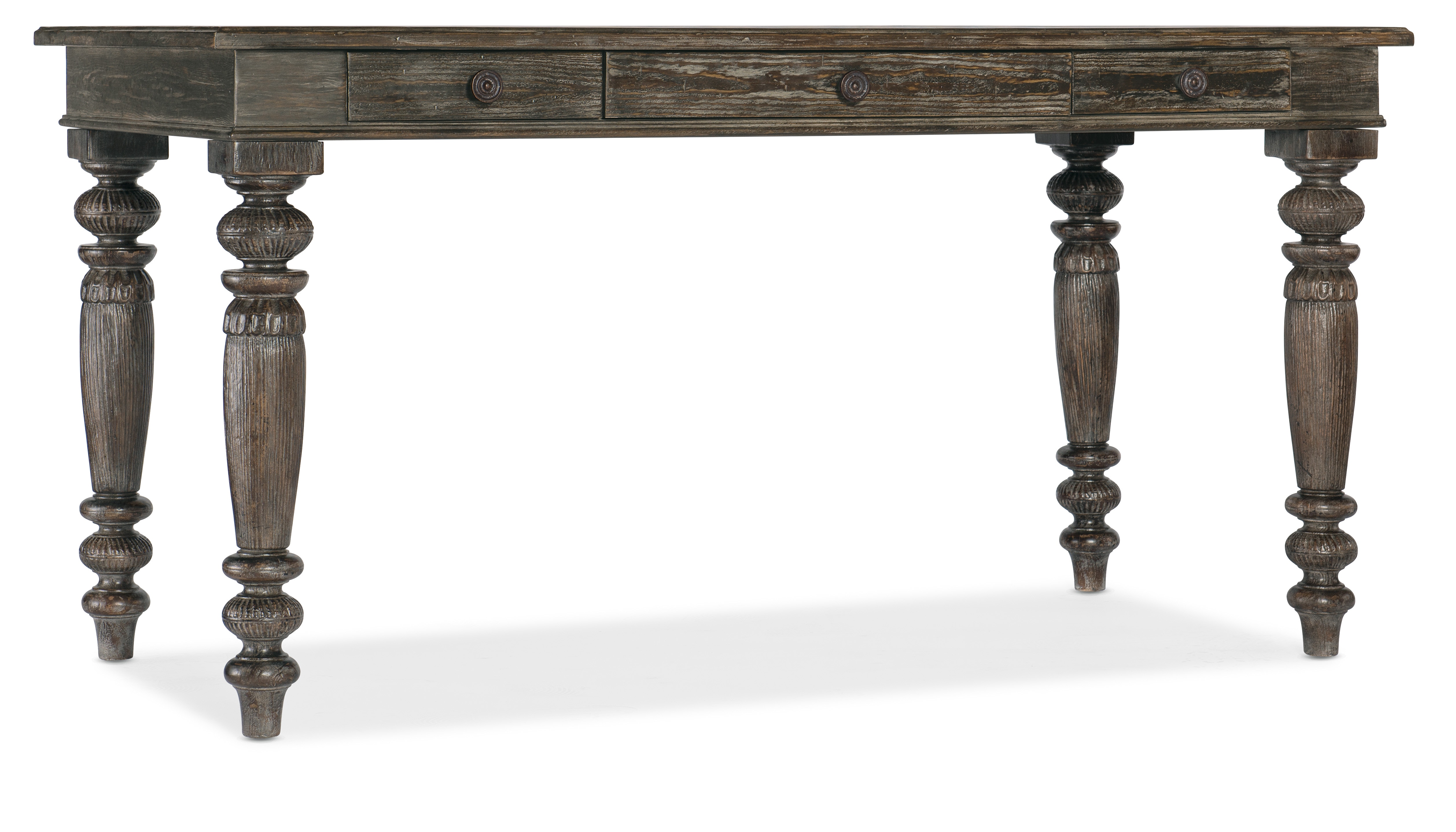 spindle leg writing desk