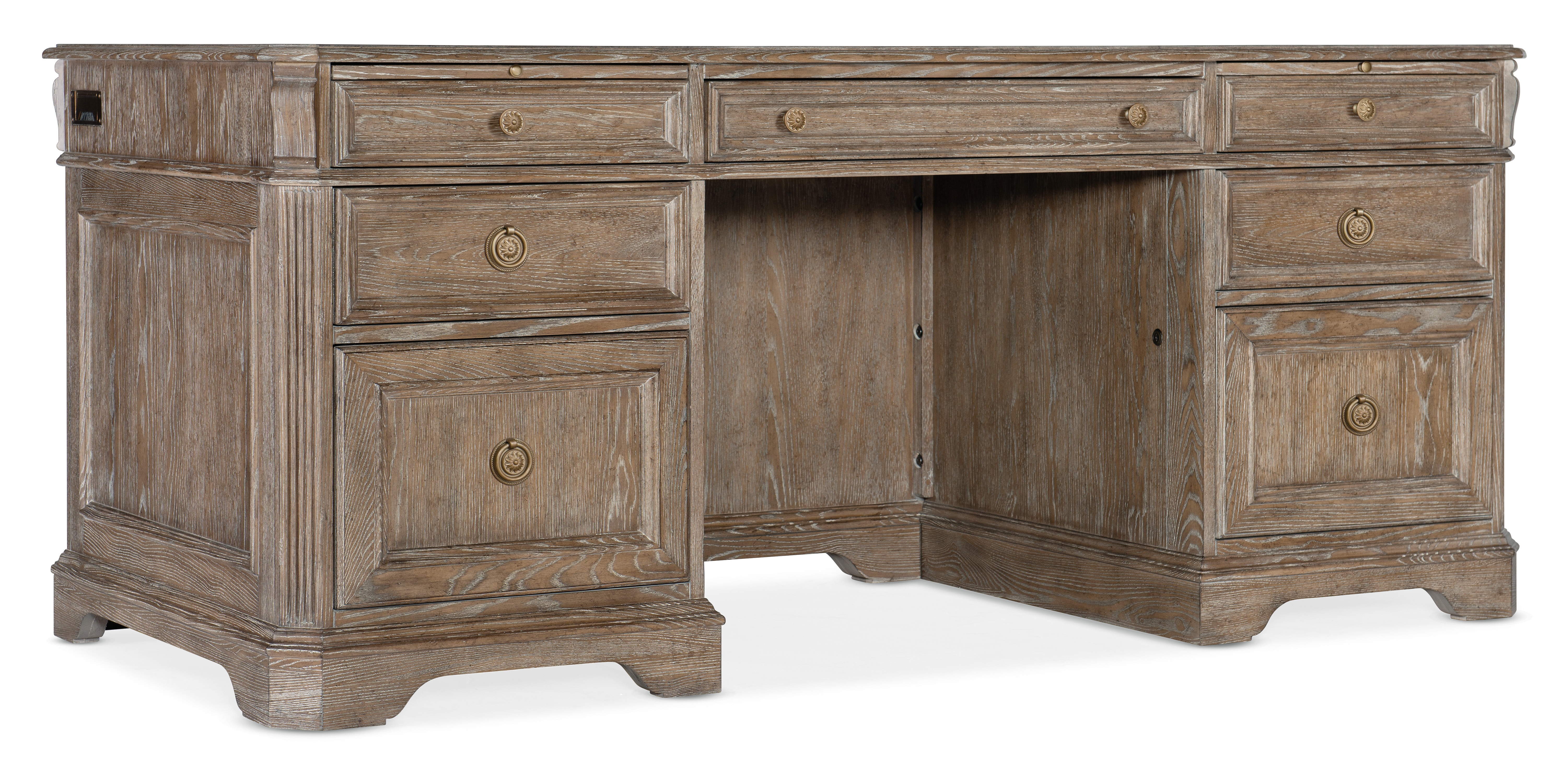 weathered executive desk