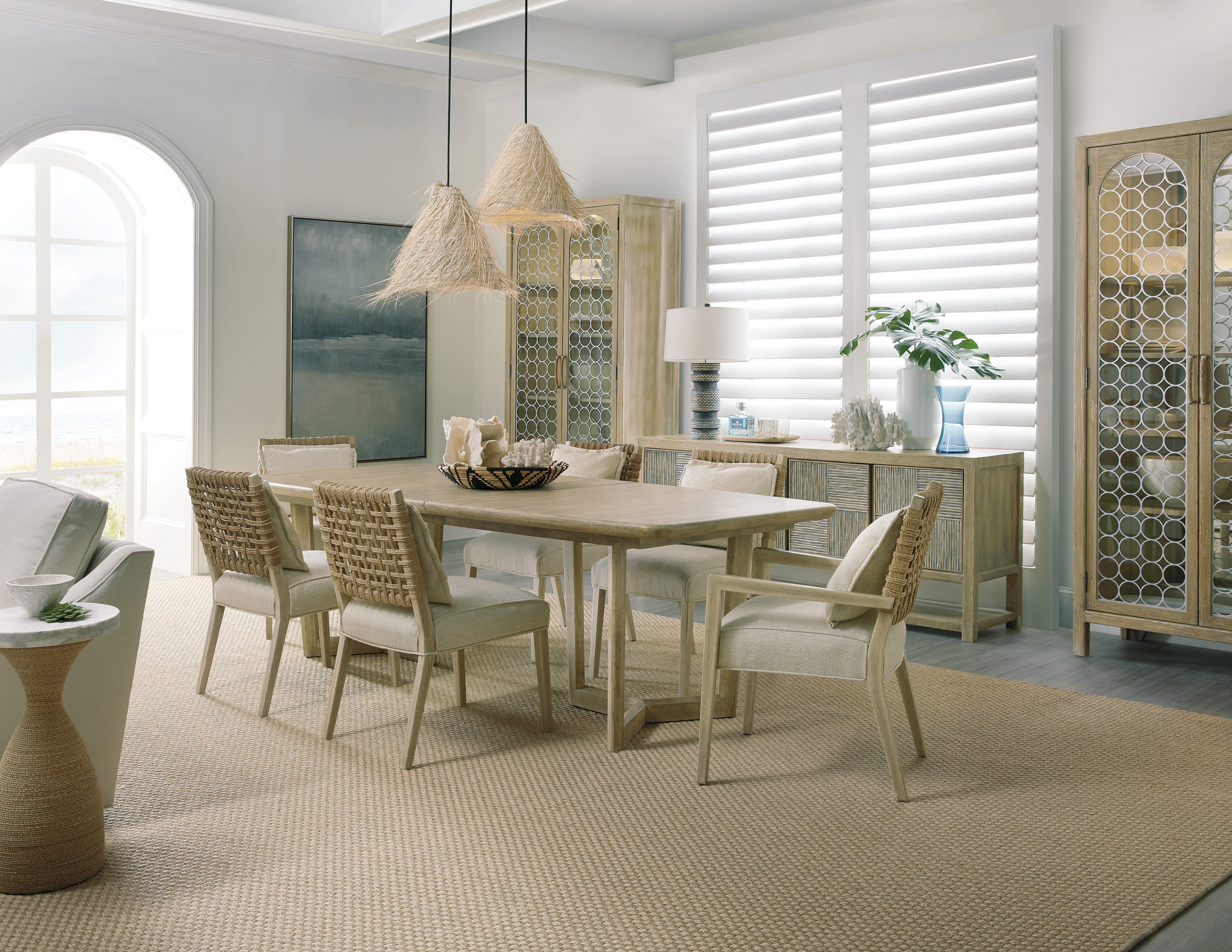 coastal rectangle dining table