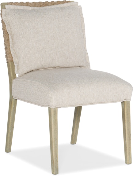 Hooker Furniture Surfrider Surfrider Woven Back Side Chair-2 per ctn/price ea 6015-75311-80