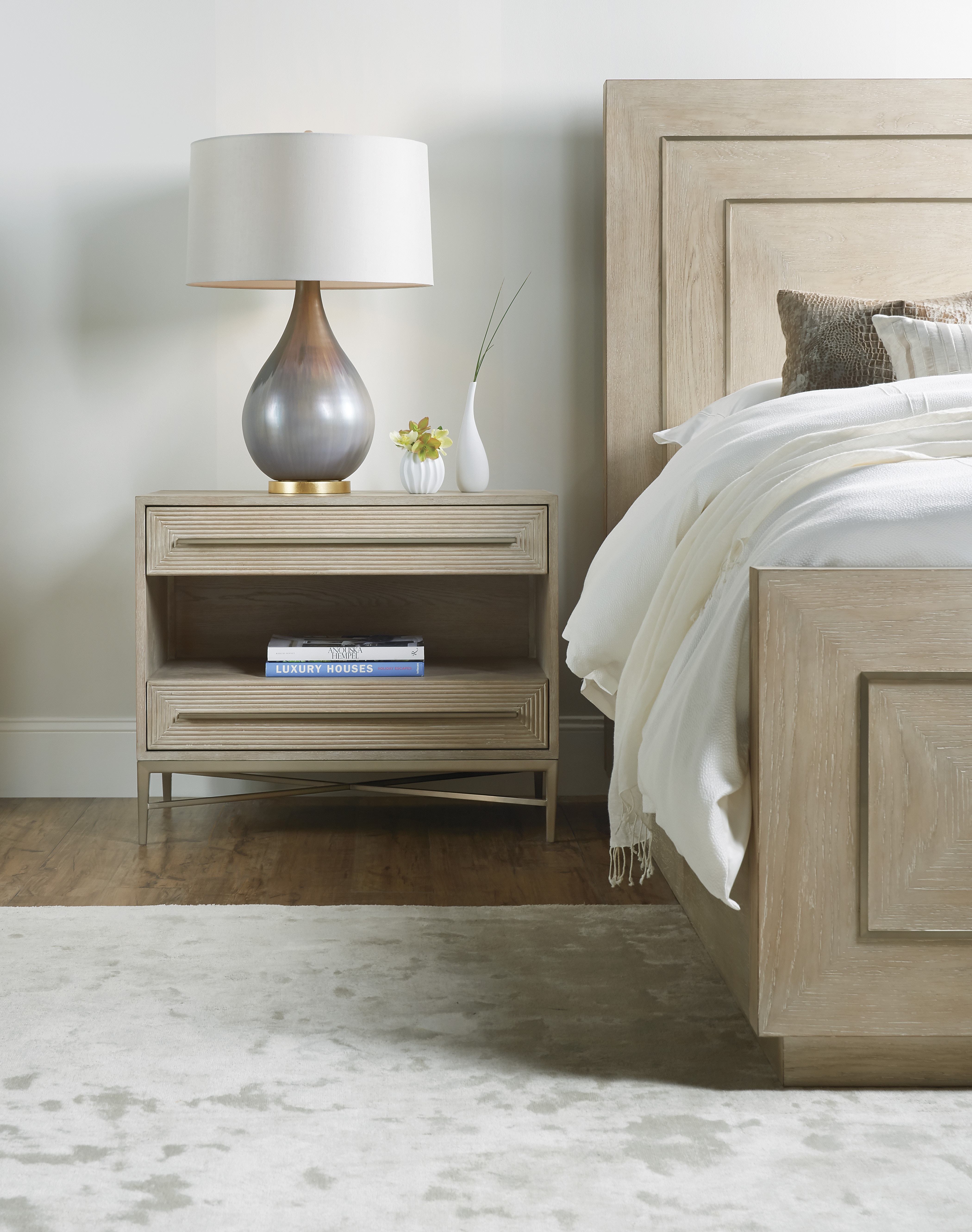 double drawer nightstand