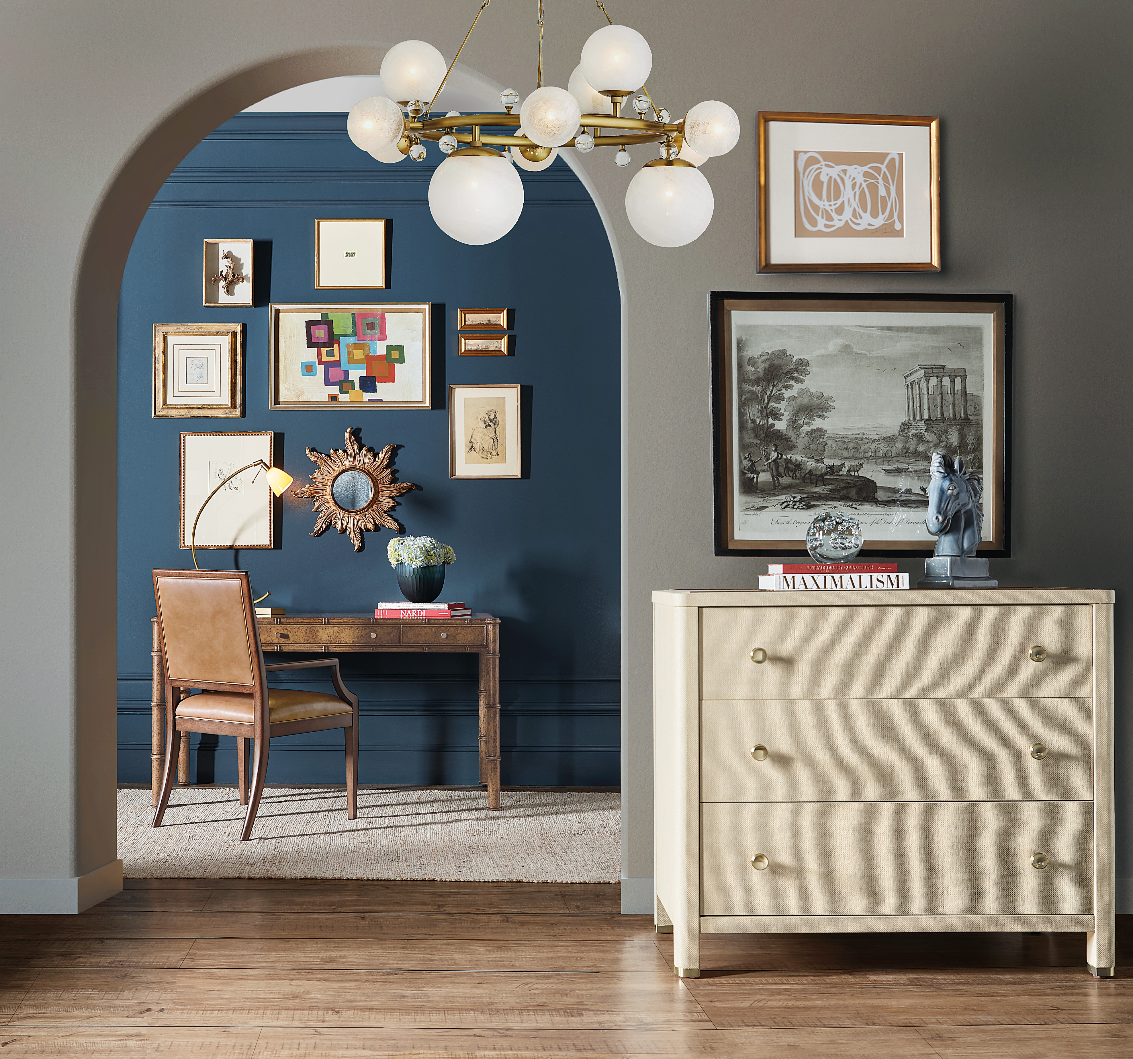 Hooker Furniture Home Office Archives Writing Desk 6123-10458-80