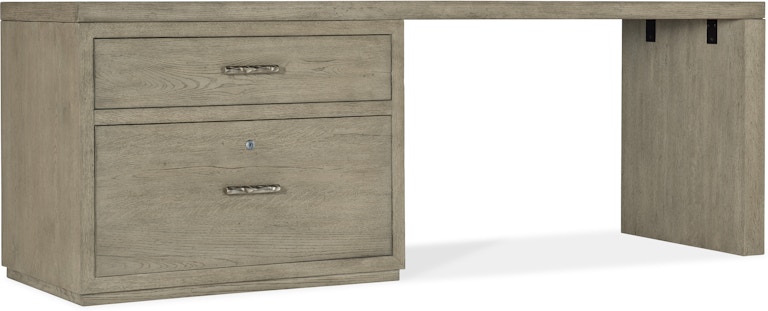Hooker Furniture Linville Falls Linville Falls Desk - 84in Top-Lateral File and Leg 6150-10917-85