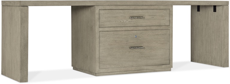 Hooker Furniture Linville Falls Linville Falls Desk - 96in Top-Lateral File and 2 Legs 6150-10926-85