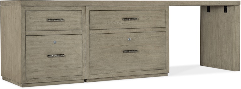 Hooker Furniture Linville Falls Linville Falls Desk - 96in Top-Small File-Lateral File and Leg 6150-10928-85
