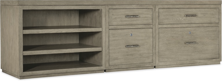 Hooker Furniture Linville Falls Linville Falls Credenza - 96in Top-Small File-Lateral File and Open 6150-10929-85
