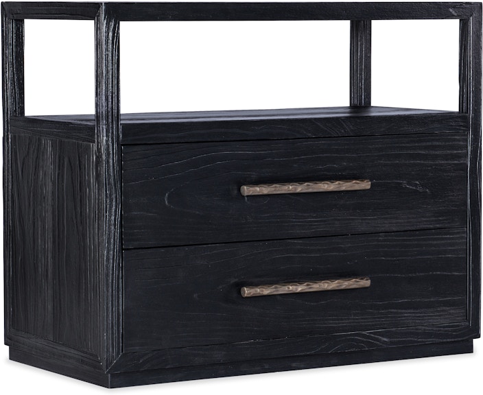 Hooker Furniture Linville Falls Linville Falls Shou Sugi Ban Two Drawer Nightstand 6150-90016-99