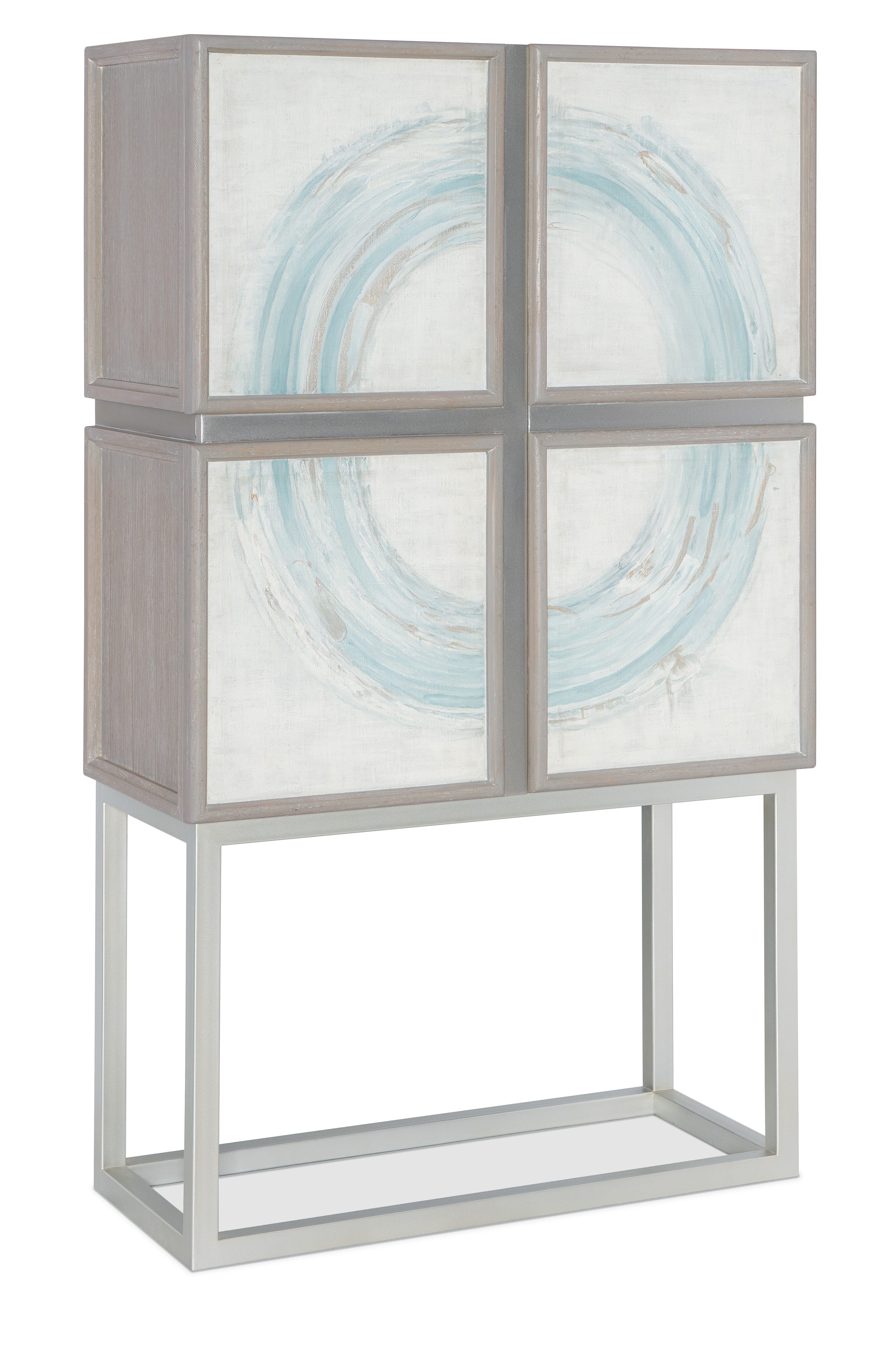 White tall bar online cabinet