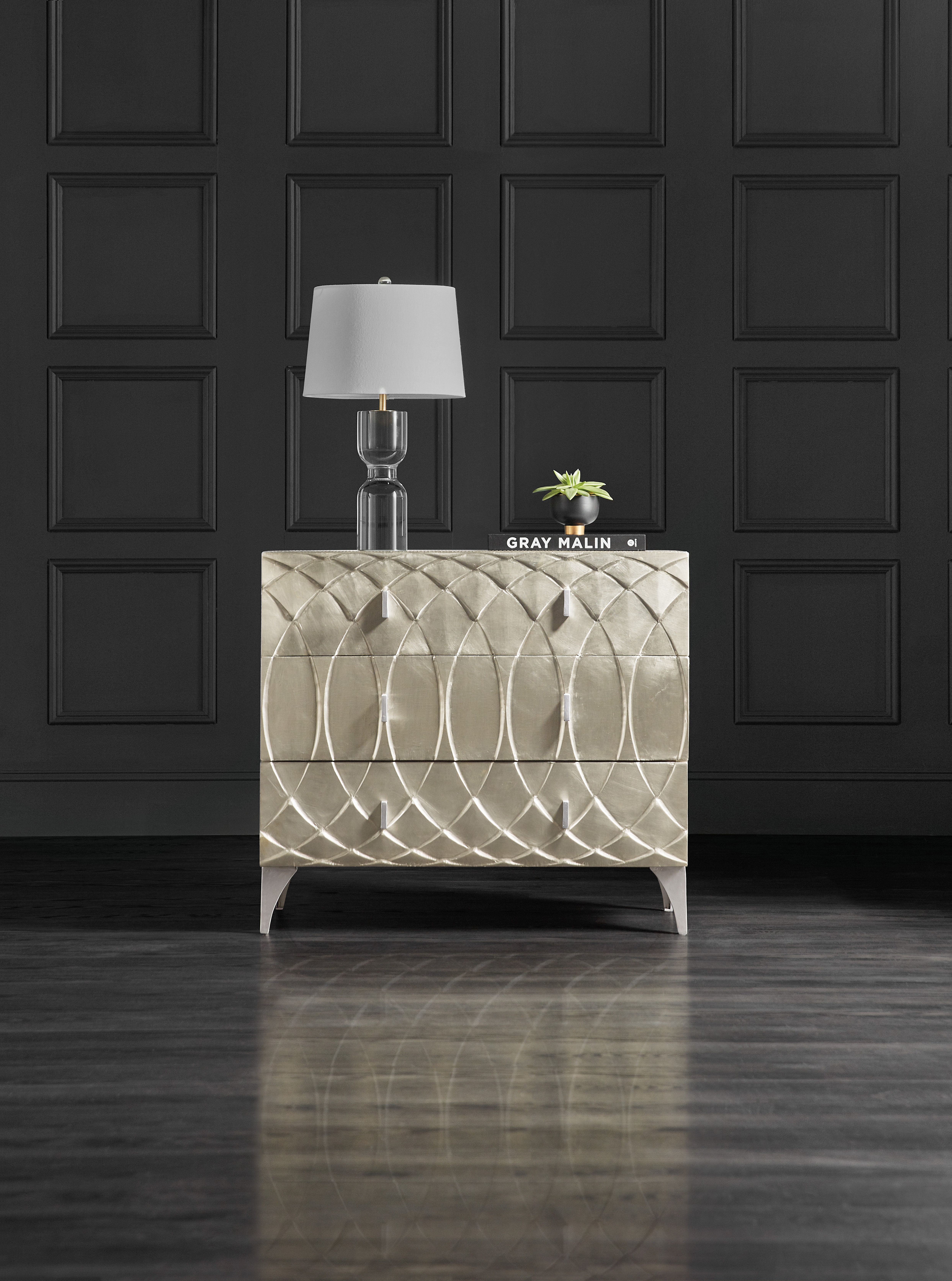 Hooker Furniture Living Room Melange Mathilda Three Drawer