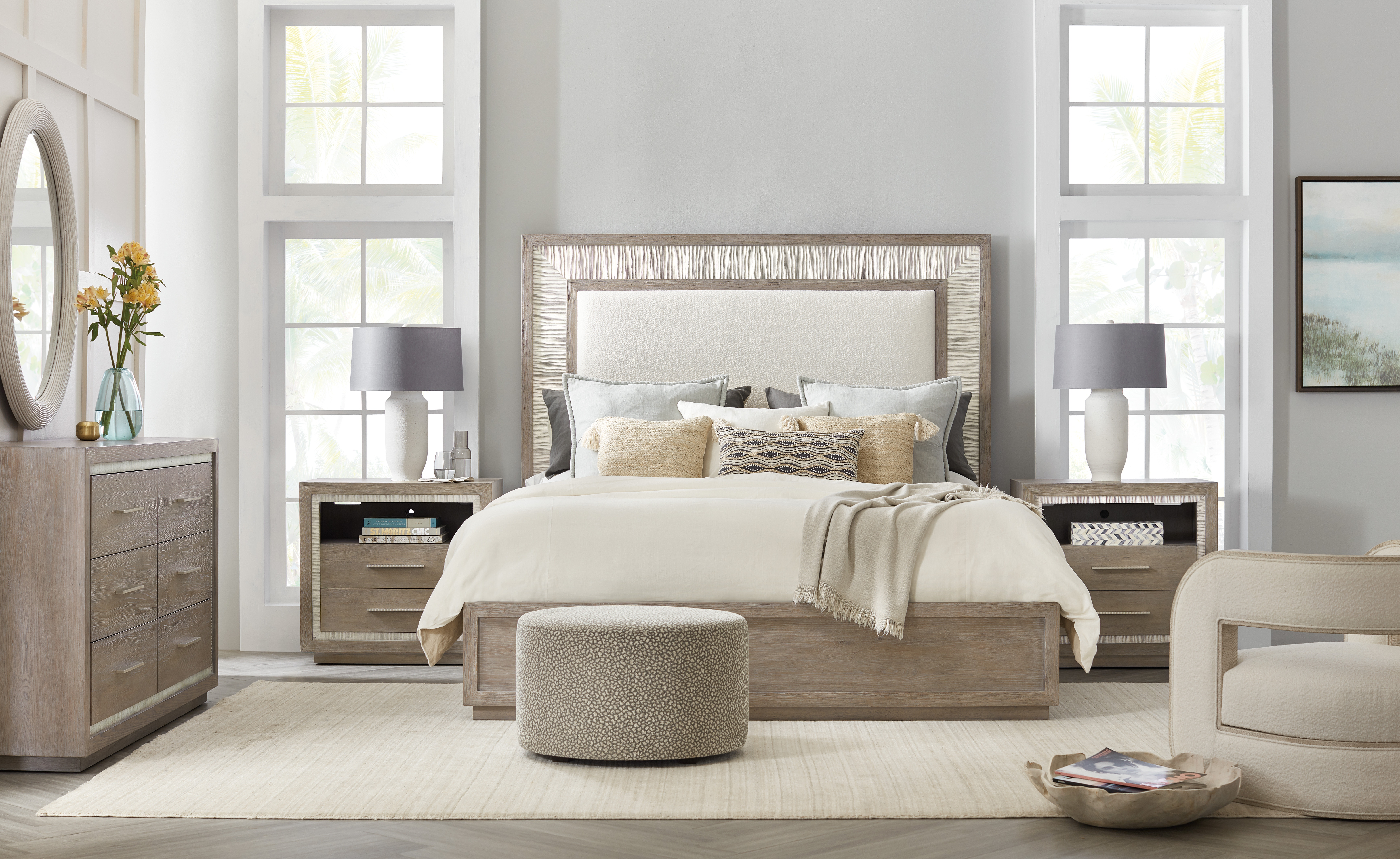 Hooker Furniture Bedroom Serenity Rookery King Upholstered Hooker Furniture Bedroom Serenity Rookery King Upholstered