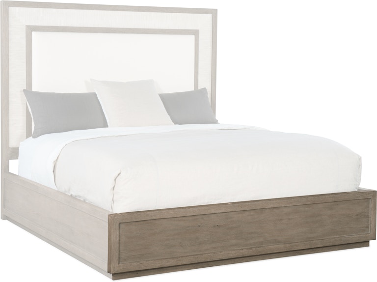 Hooker Furniture Bedroom Serenity Rookery Cal King Upholstered Panel Bed  6350-90260-95