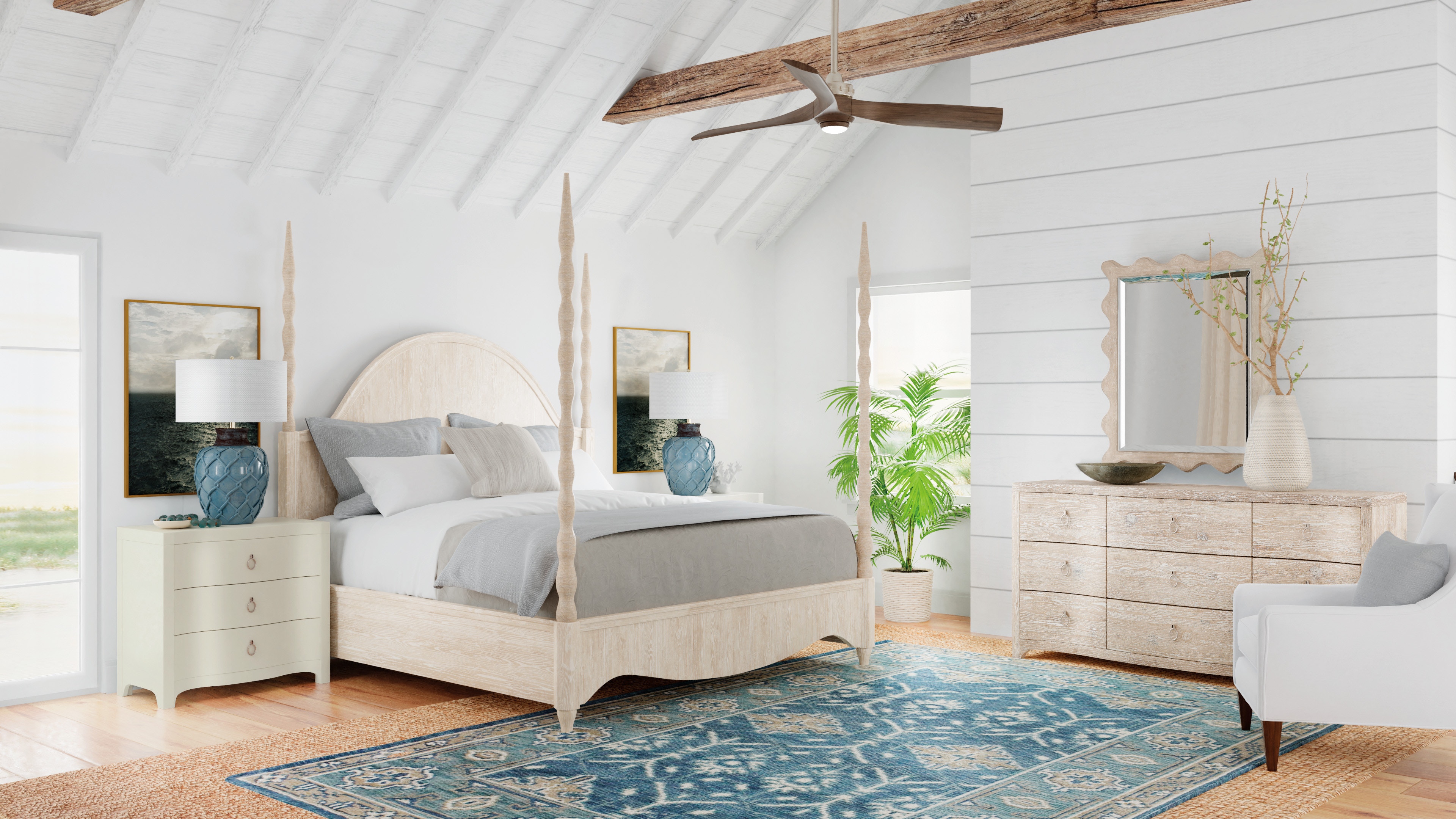 Hooker Furniture Bedroom Serenity Bora Landscape Mirror 6350