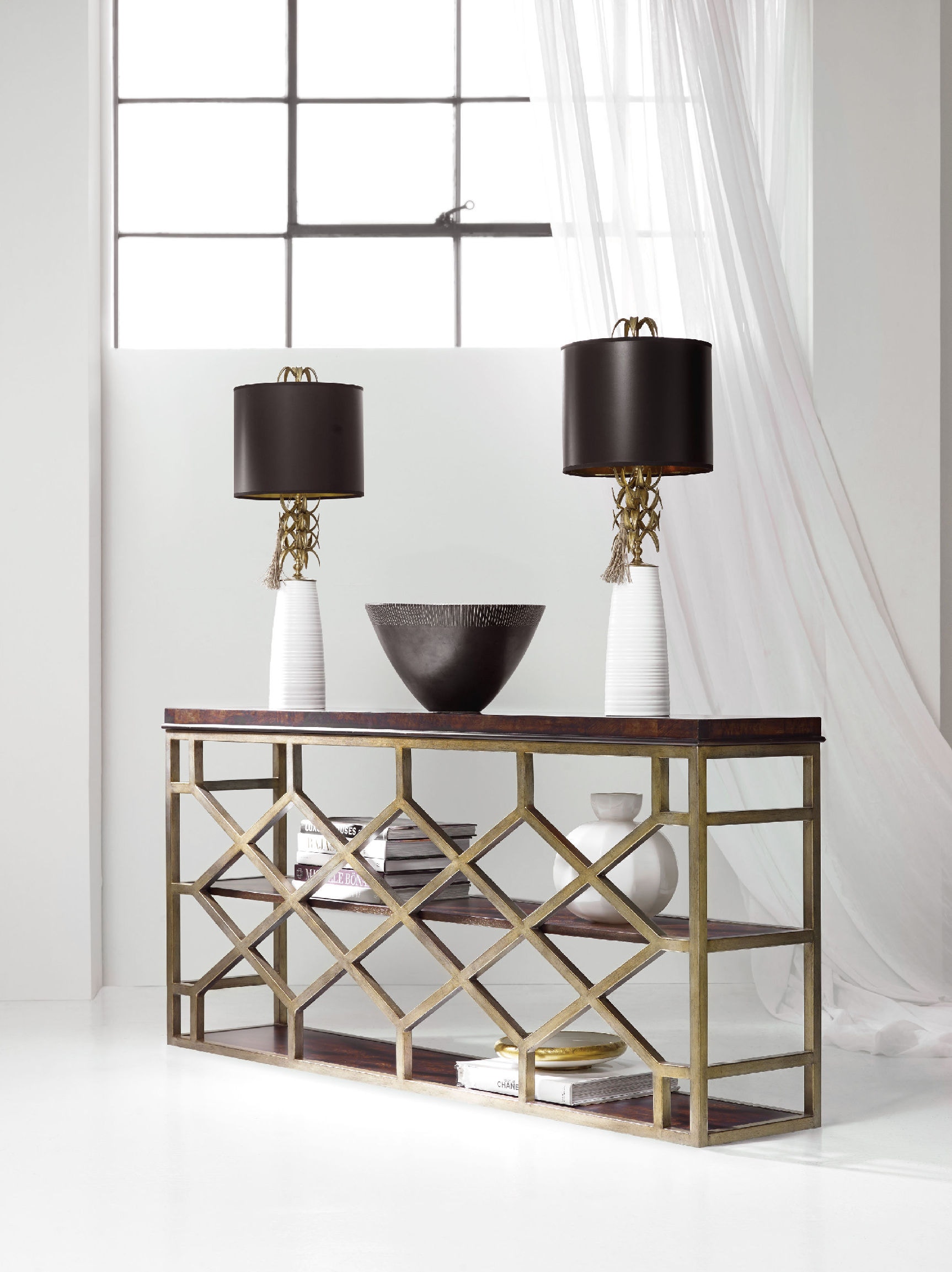 Hooker Furniture Living Room Melange Giles Console Table 638