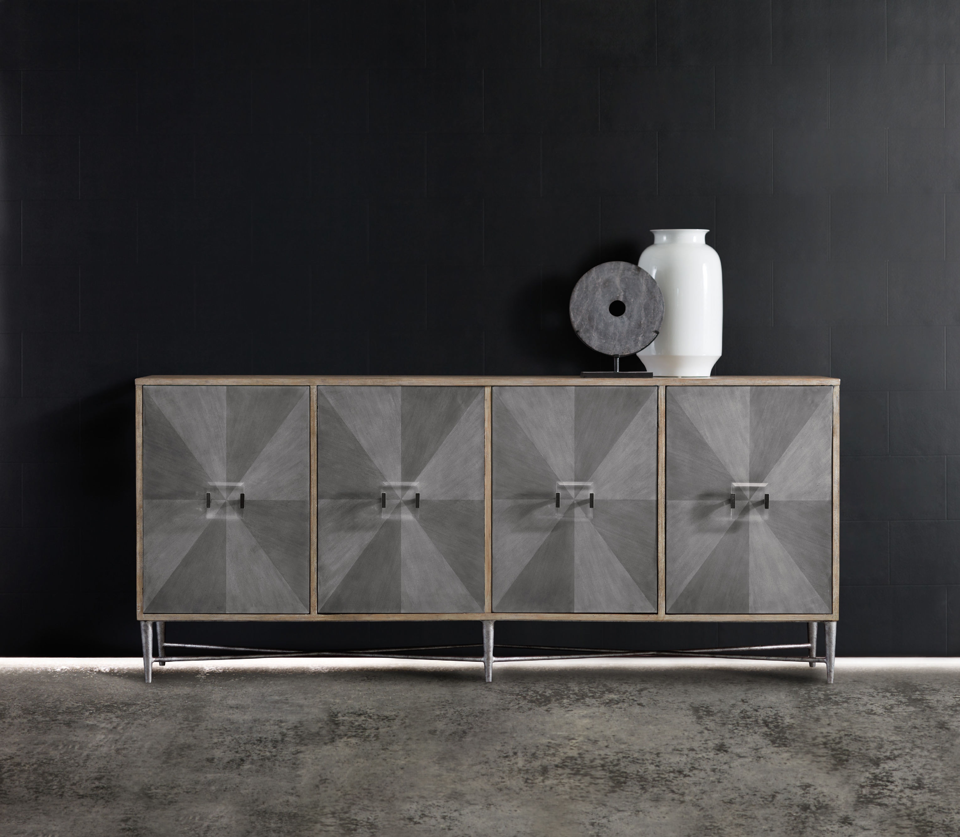 zola  Melange Zola Four-Door Credenza