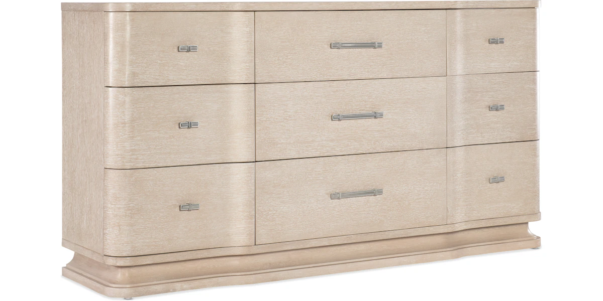 Hooker Furniture Bedroom Nouveau Chic Nine Drawer Dresser 6500-90002-80 ...