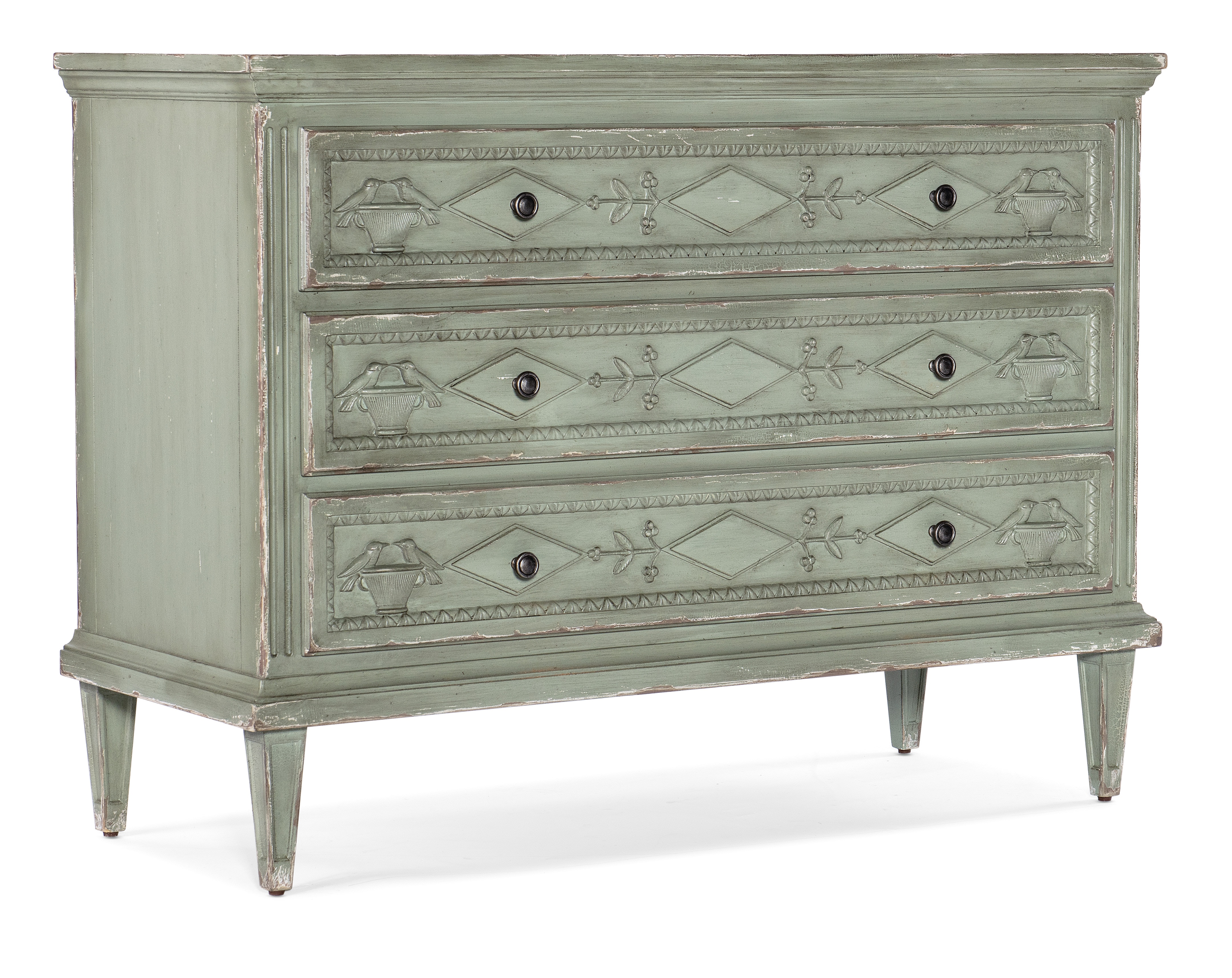 Hooker Furniture Living Room Charleston Three-Drawer Accent Chest 