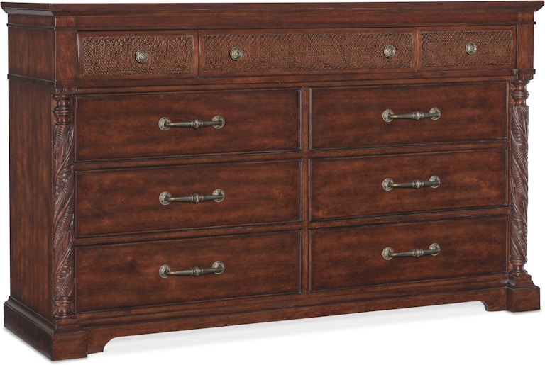Hooker Furniture Charleston Charleston Nine-Drawer Dresser 6750-90302-85