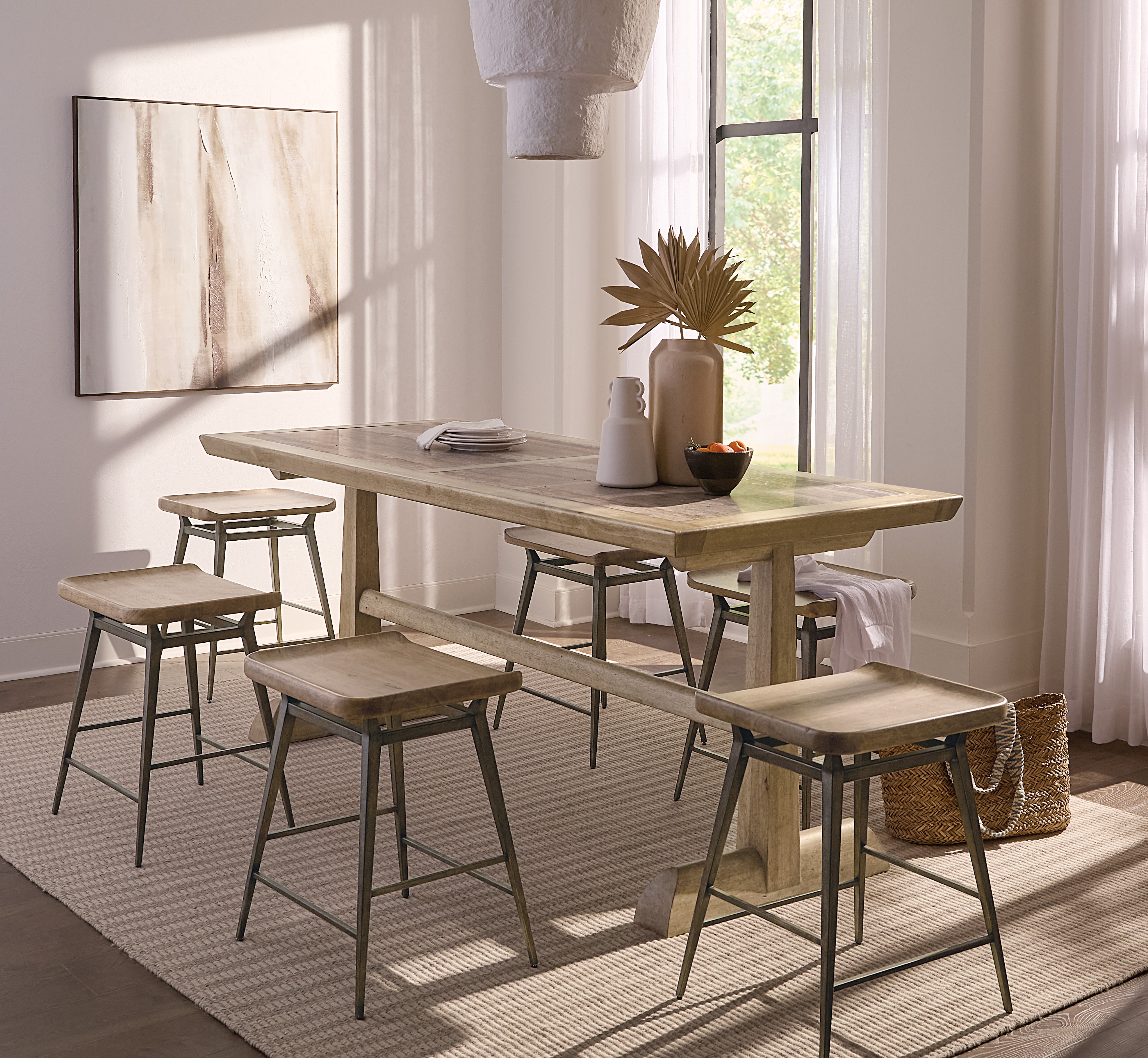 Hooker Furniture Casual Dining Vineyard Row Friendship Table 6952