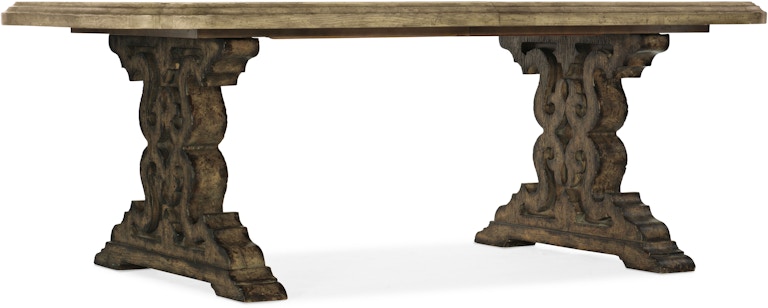 Hooker Furniture La Grange Le Vieux 86in Double Pedestal Table w/2-18in Leaves 6960-75200-81 6960-75200-81