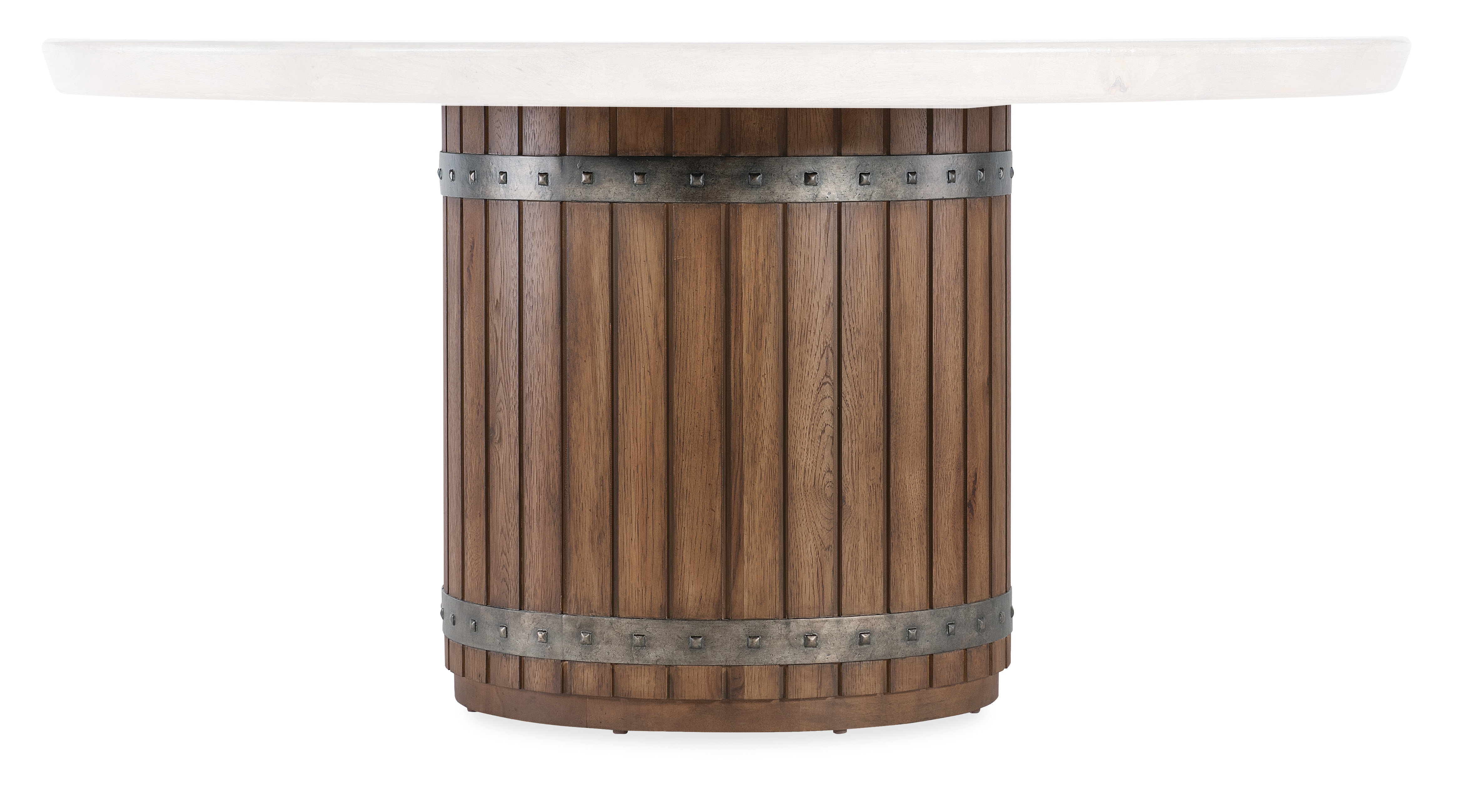 Hooker Furniture Vineyard Row Round Dining Table Barrel Base 6952-75203B-85