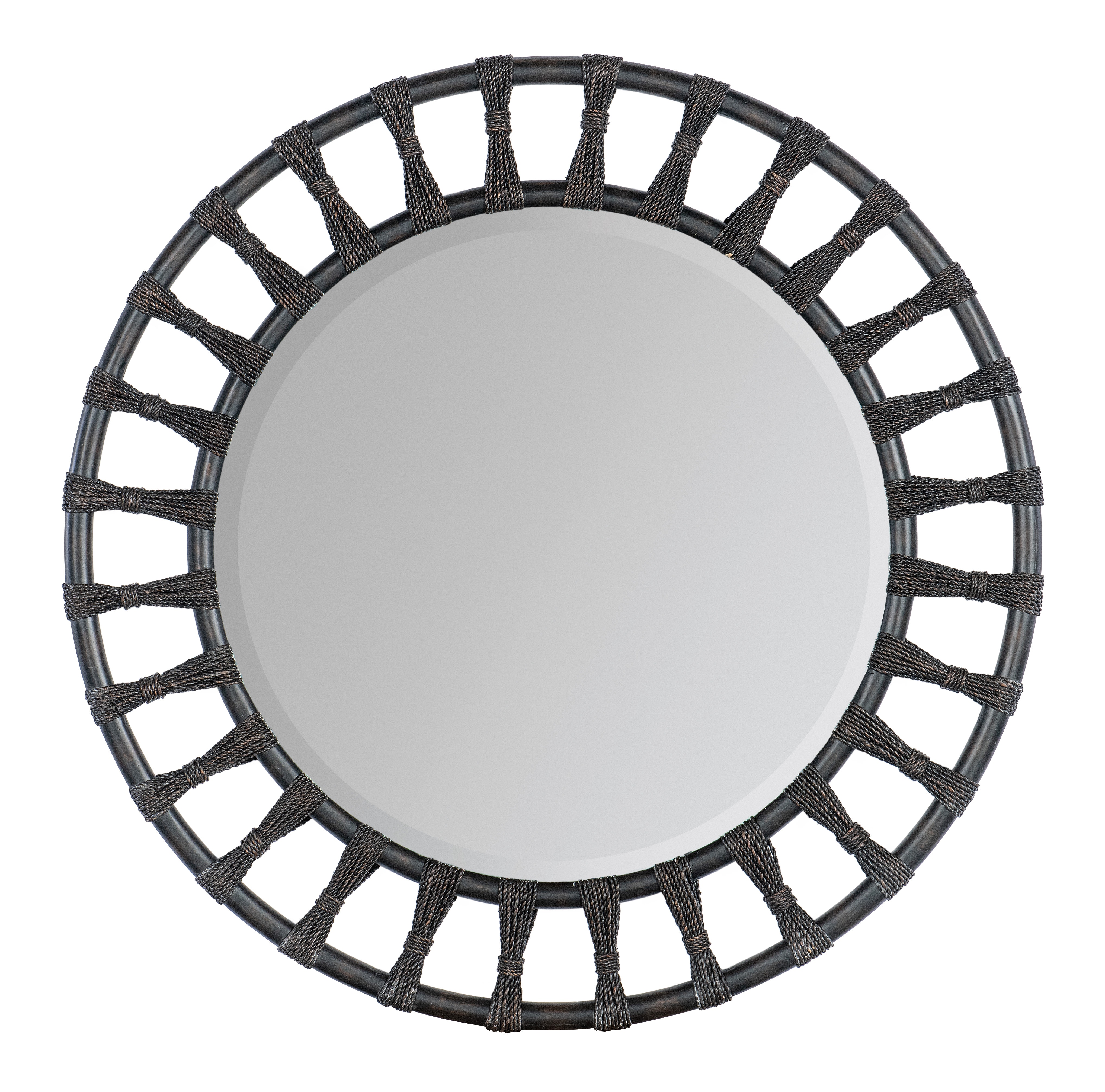 Hooker Furniture Retreat Pole Rattan Accent Mirror 6950-90005-99