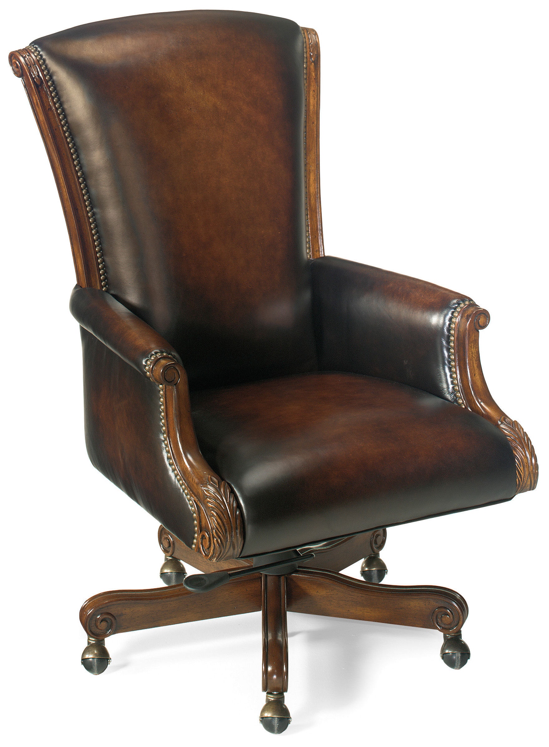 Hooker leather deals desk chair