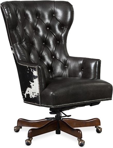Hooker Furniture Katherine Executive Swivel Tilt Chair w/ Black & White HOH EC448-097 EC448-097