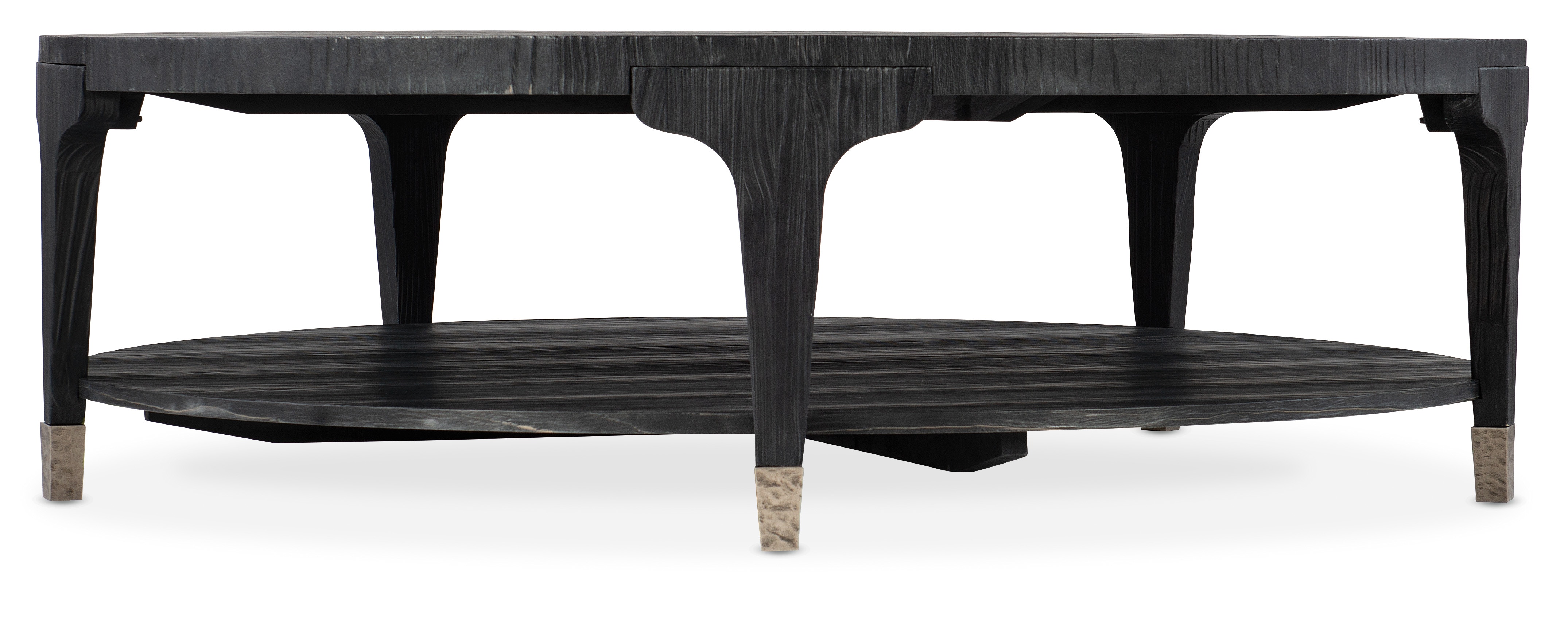 Hooker Furniture Chapman Shou Sugi Ban Round Cocktail Table 6033-80111-99