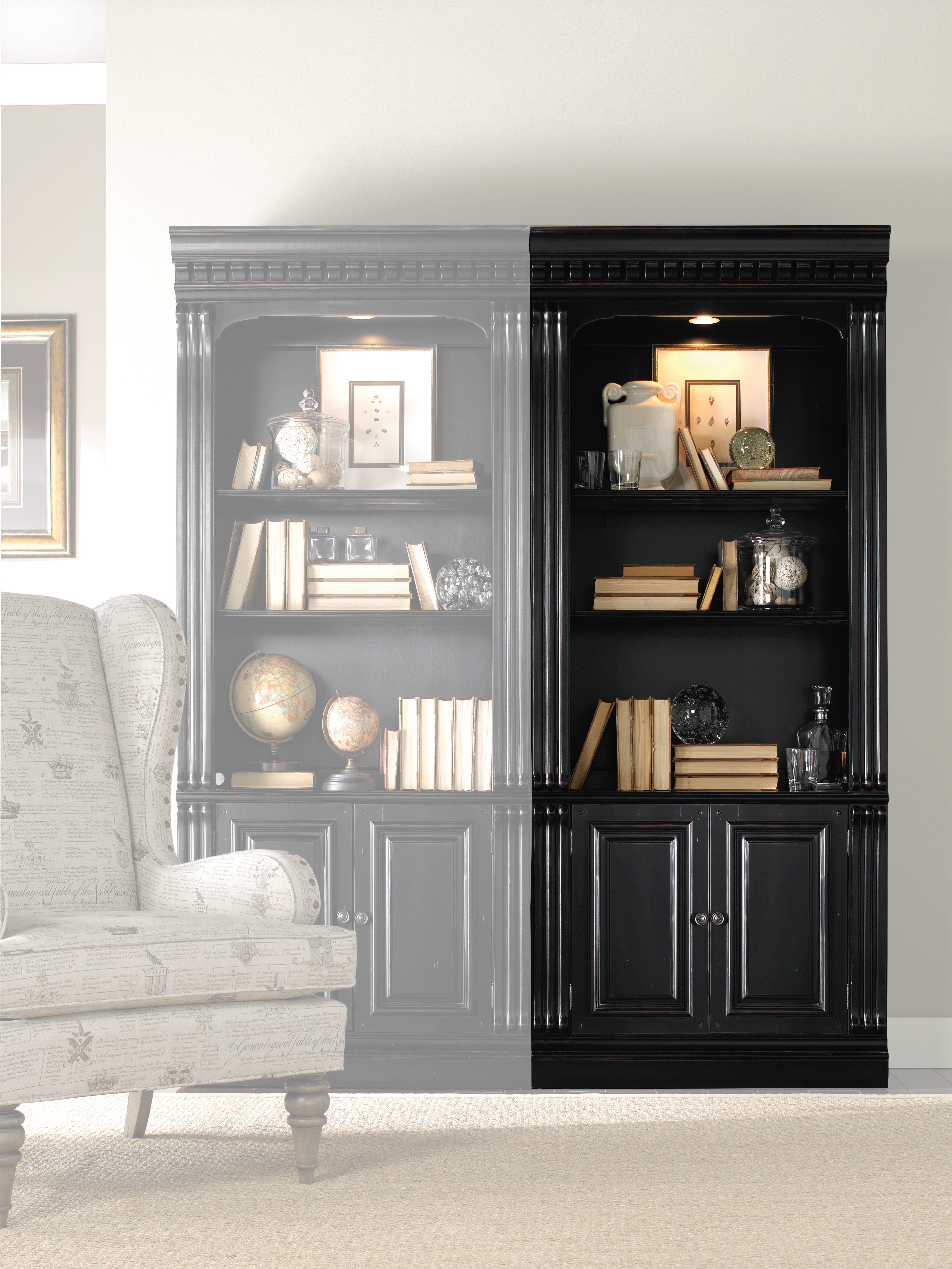 Hooker Furniture Telluride Bunching Bookcase (withdoors) 370-10-446