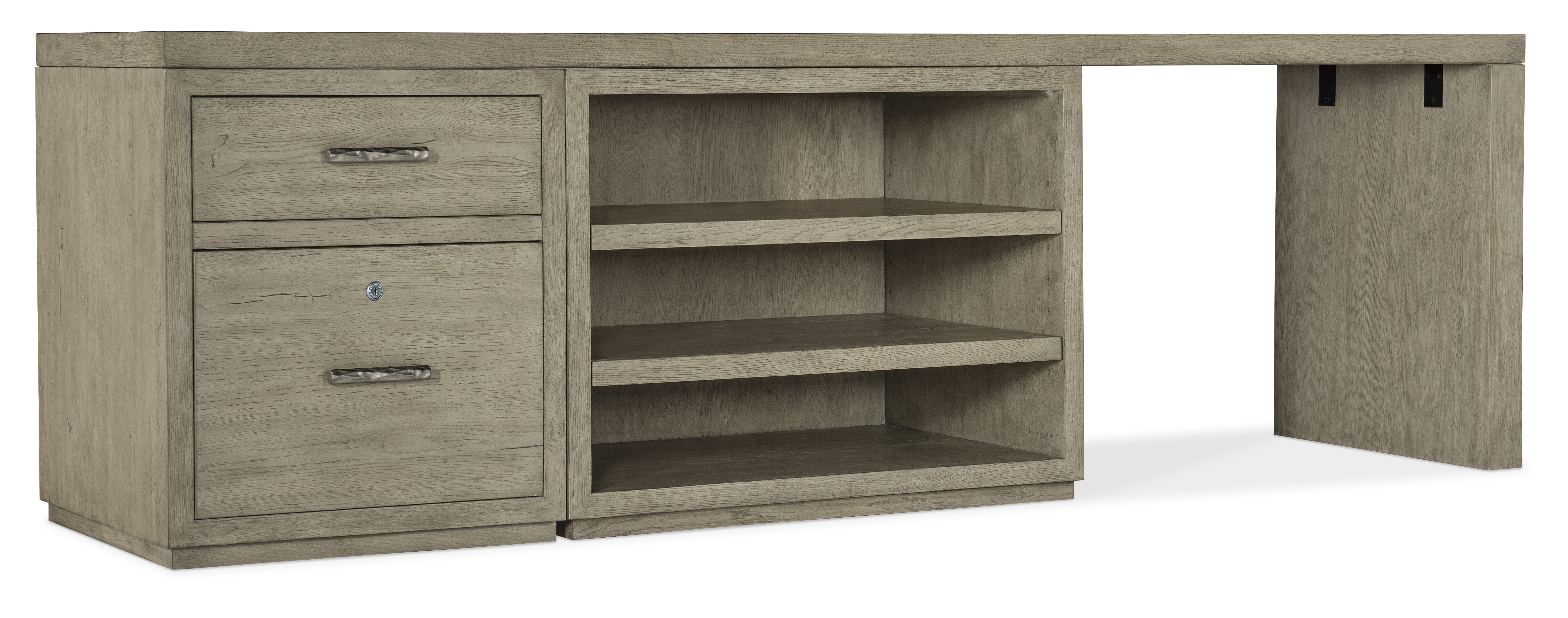Hooker Furniture Linville Falls 96" Desk with File and Open Desk Cabinet 6150-10927-85